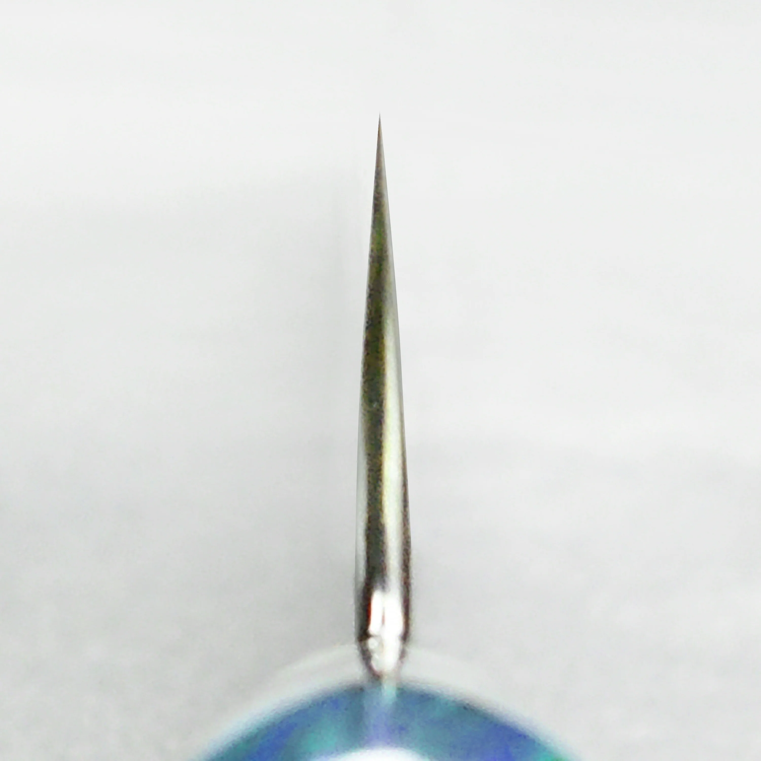 Nigara SG2 Kurouchi Tsuchime 11.8" Sakimaru Sujihiki, Blue Turquoise - Image 9