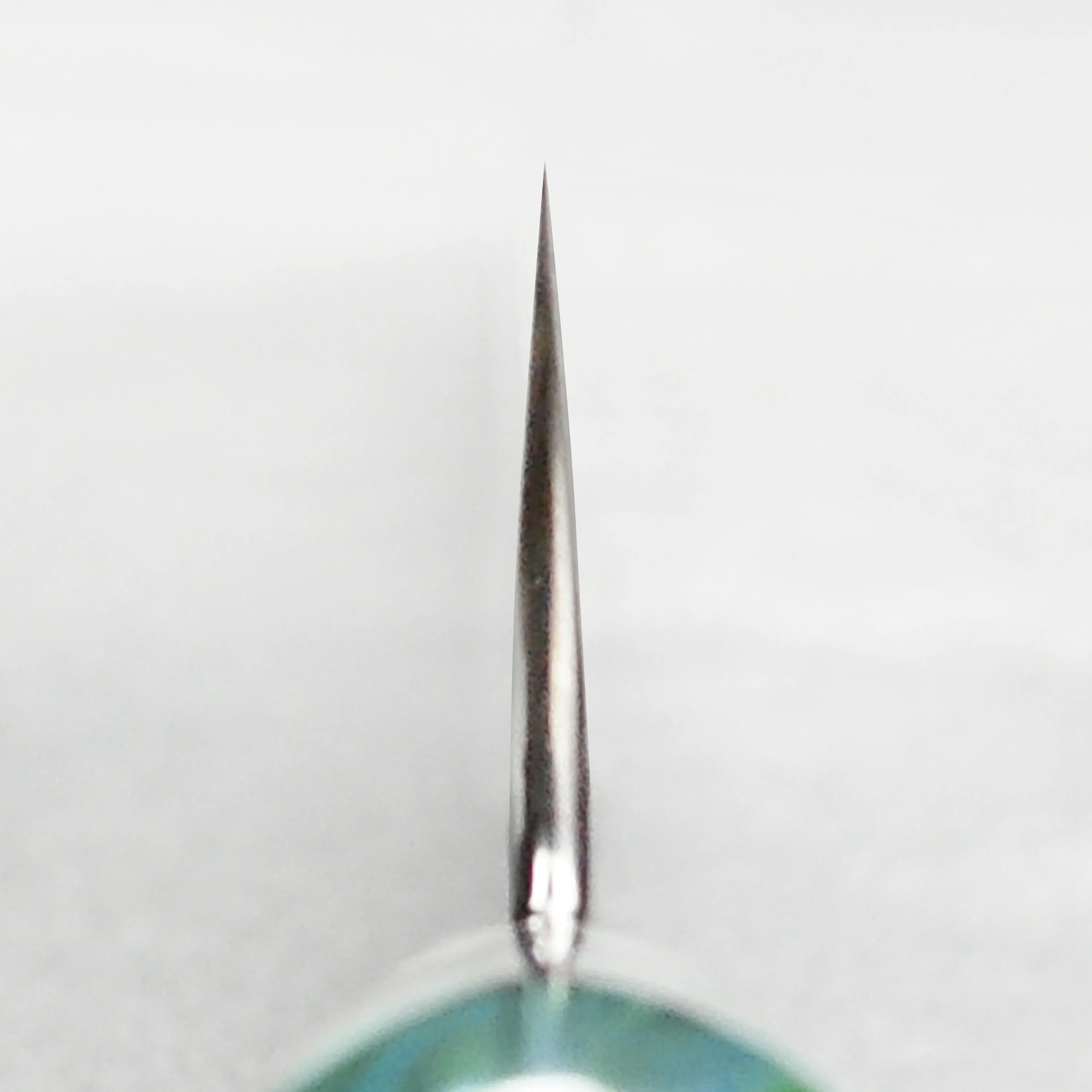 Nigara SG2 Kurouchi Tsuchime 10.6" Sakimaru Sujihiki, Green Turquoise - Image 9
