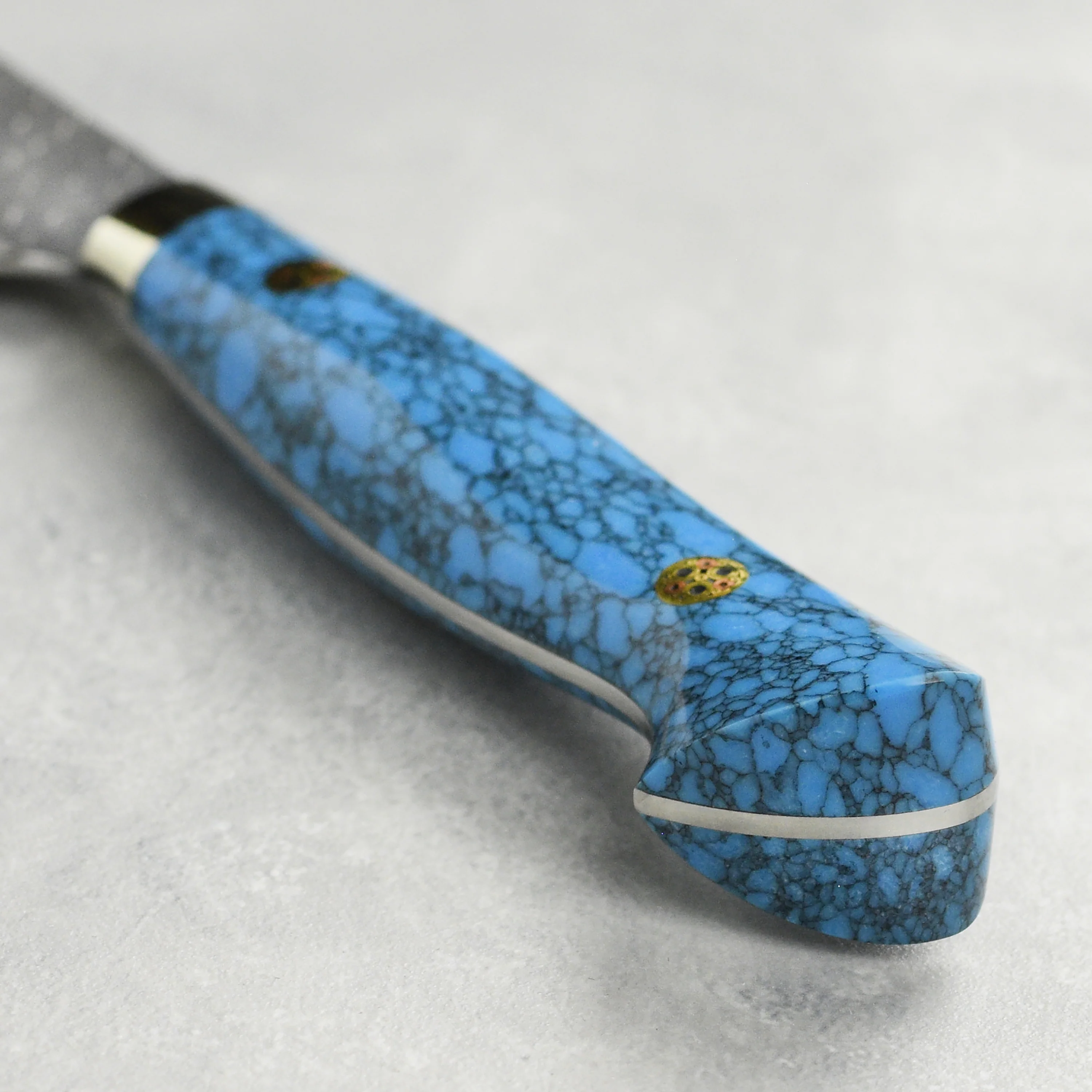 Nigara SG2 Migaki Tsuchime 5.9" Petty, Blue Turquoise - Image 2