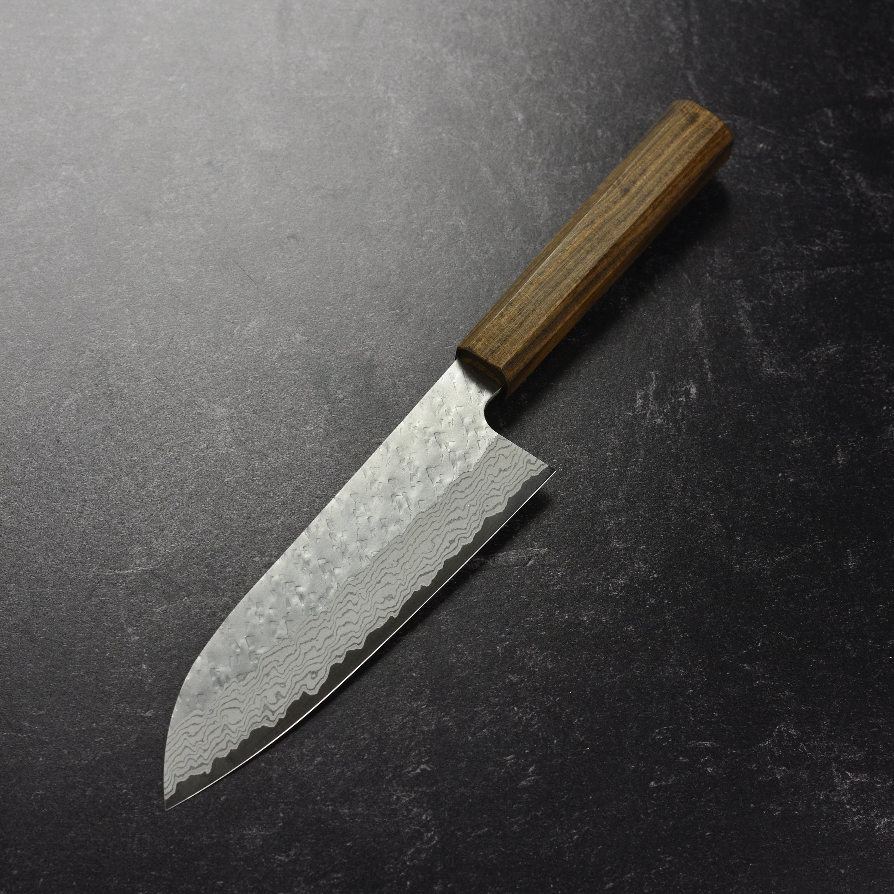 Nigara VG10 Tsuchime Damascus 7" Santoku - Image 5