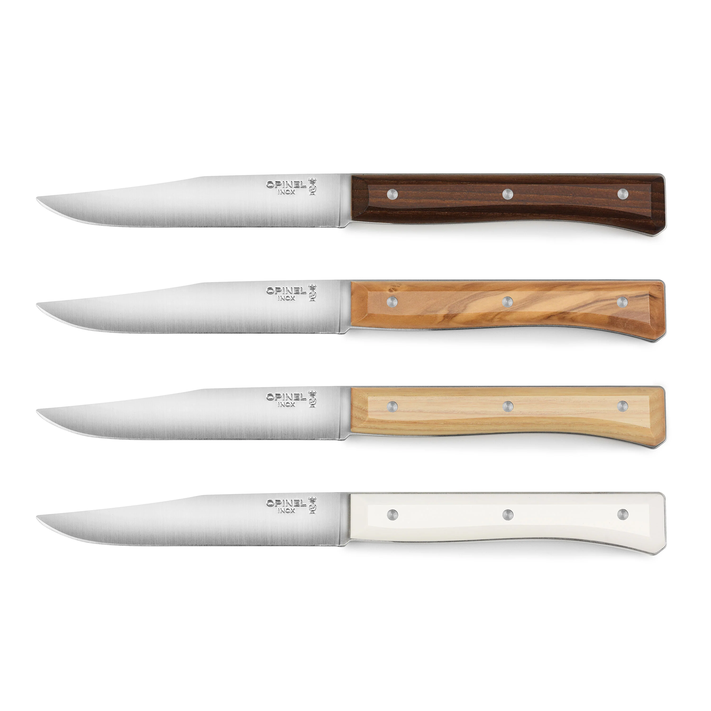 Opinel 4 Piece Mixed Facette Steak Knife Set - Image 4