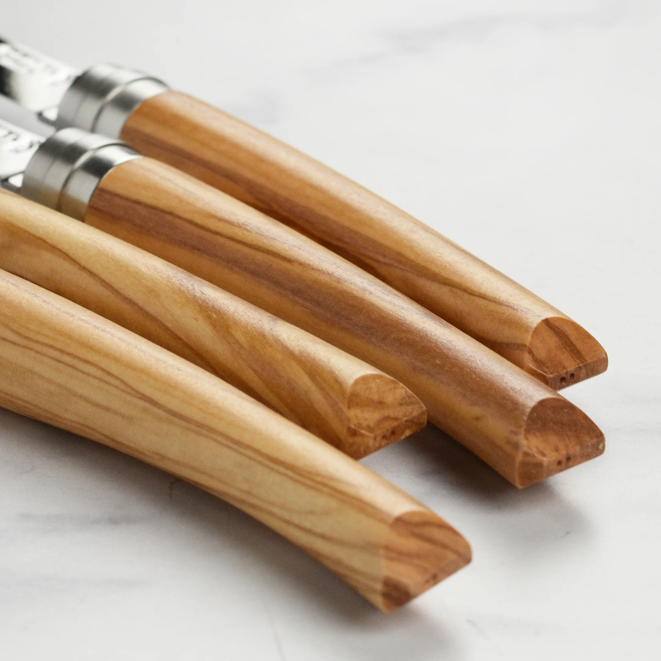 Opinel 4 Piece Olivewood Handle Steak Knife Set - Image 2