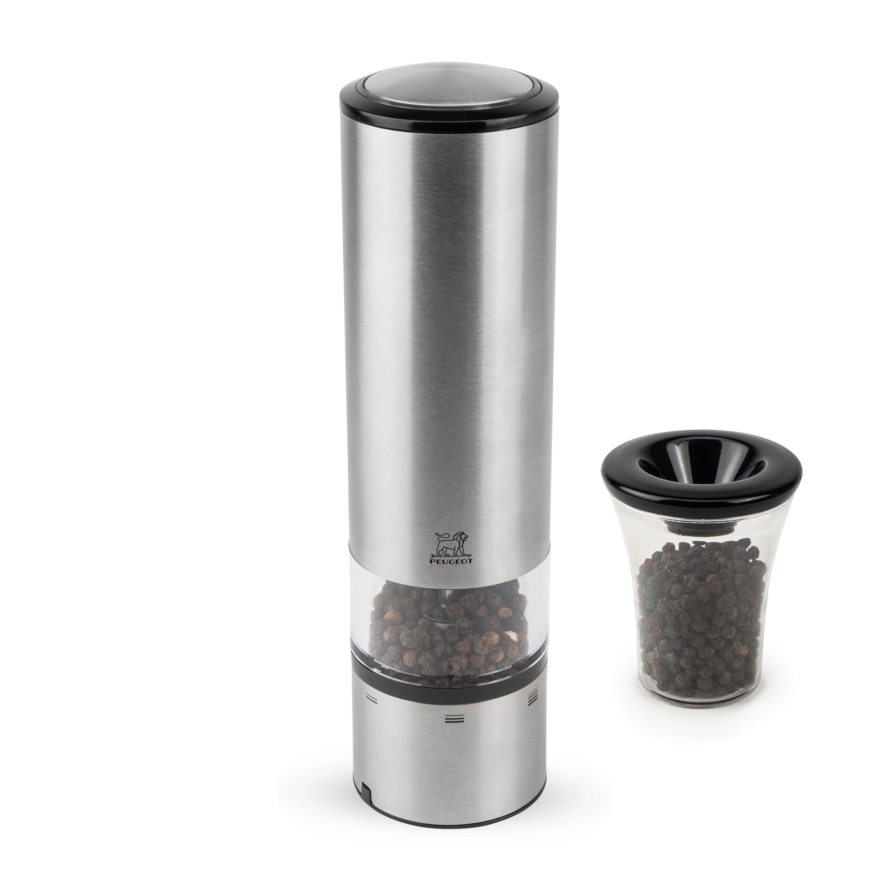 Peugeot Elis Sense 8" Stainless Steel Electric Pepper Mill - Image 4