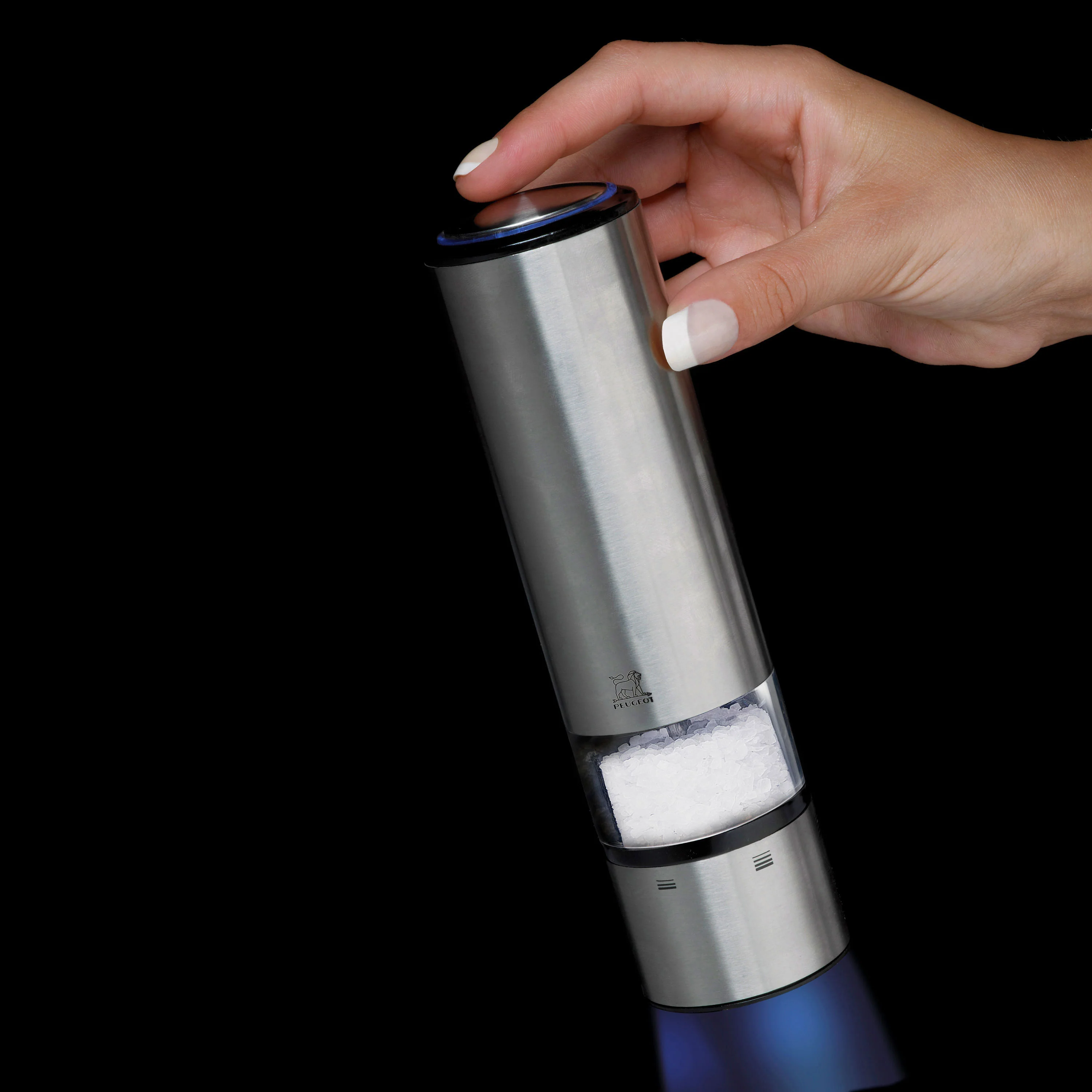 Peugeot Elis Sense 8" Stainless Steel Electric Salt Mill - Image 6