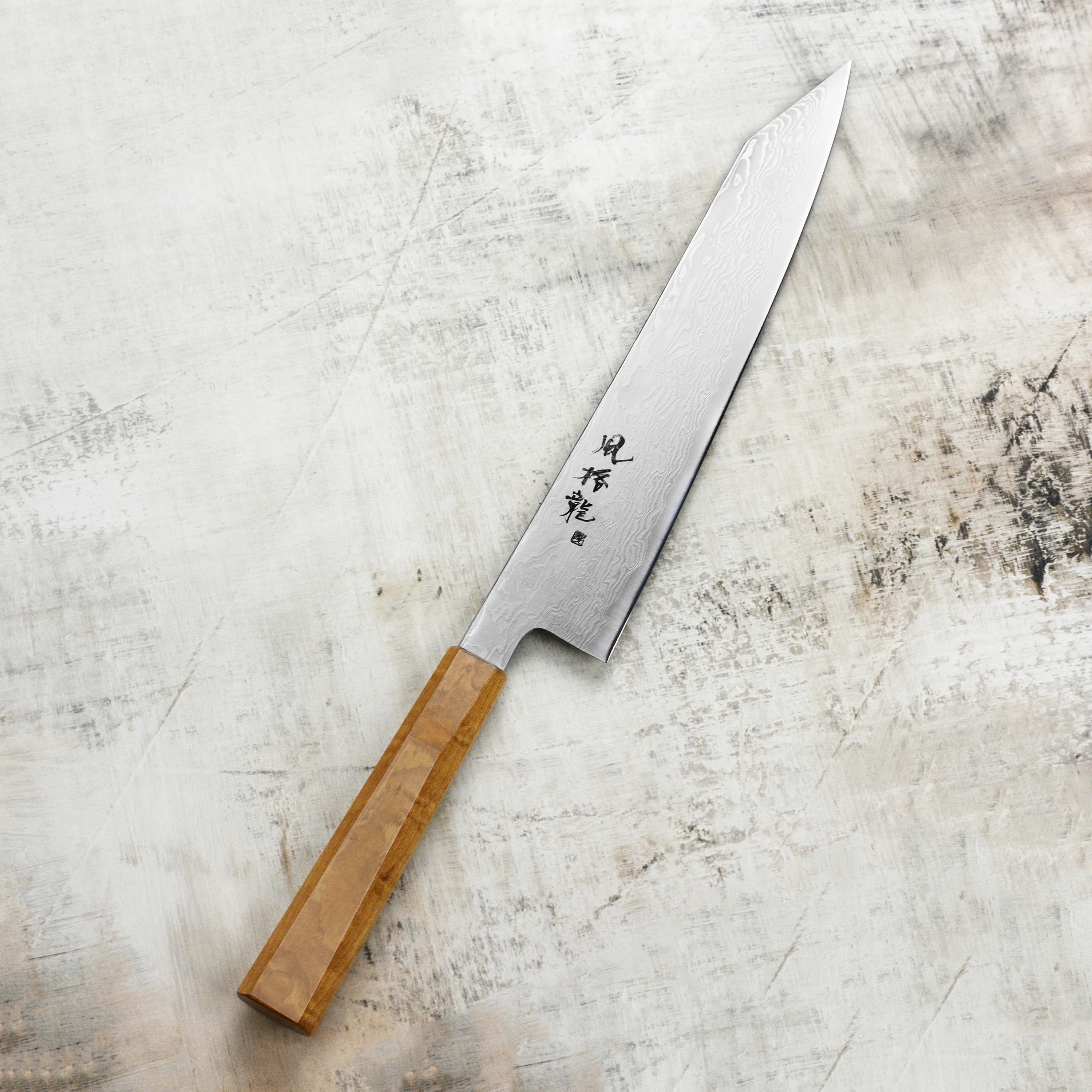 Ryusen Fukakuryu 9.4" Gyuto - Image 8