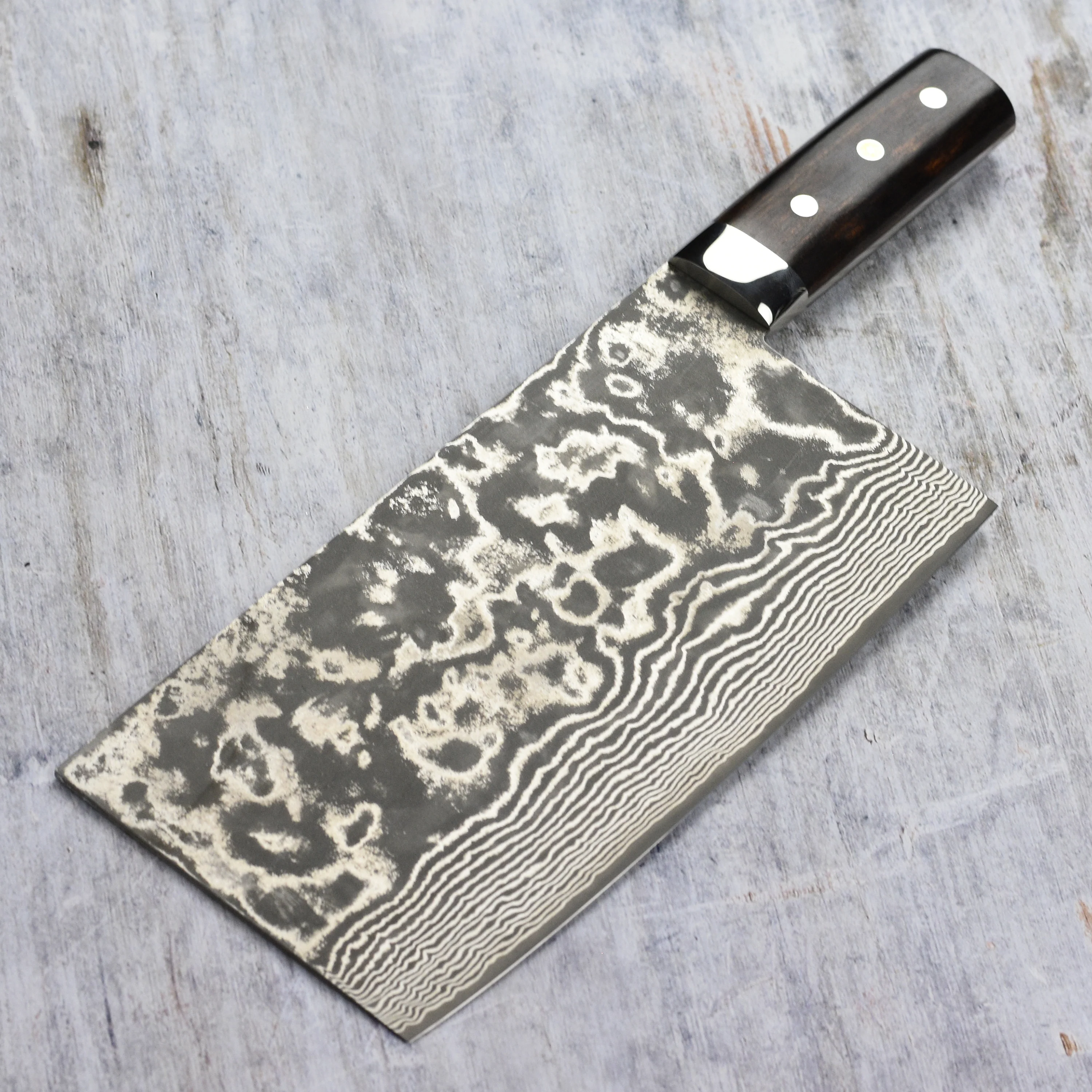 Saji SG2 Black Damascus 8.6" Chuka Bocho - Image 2
