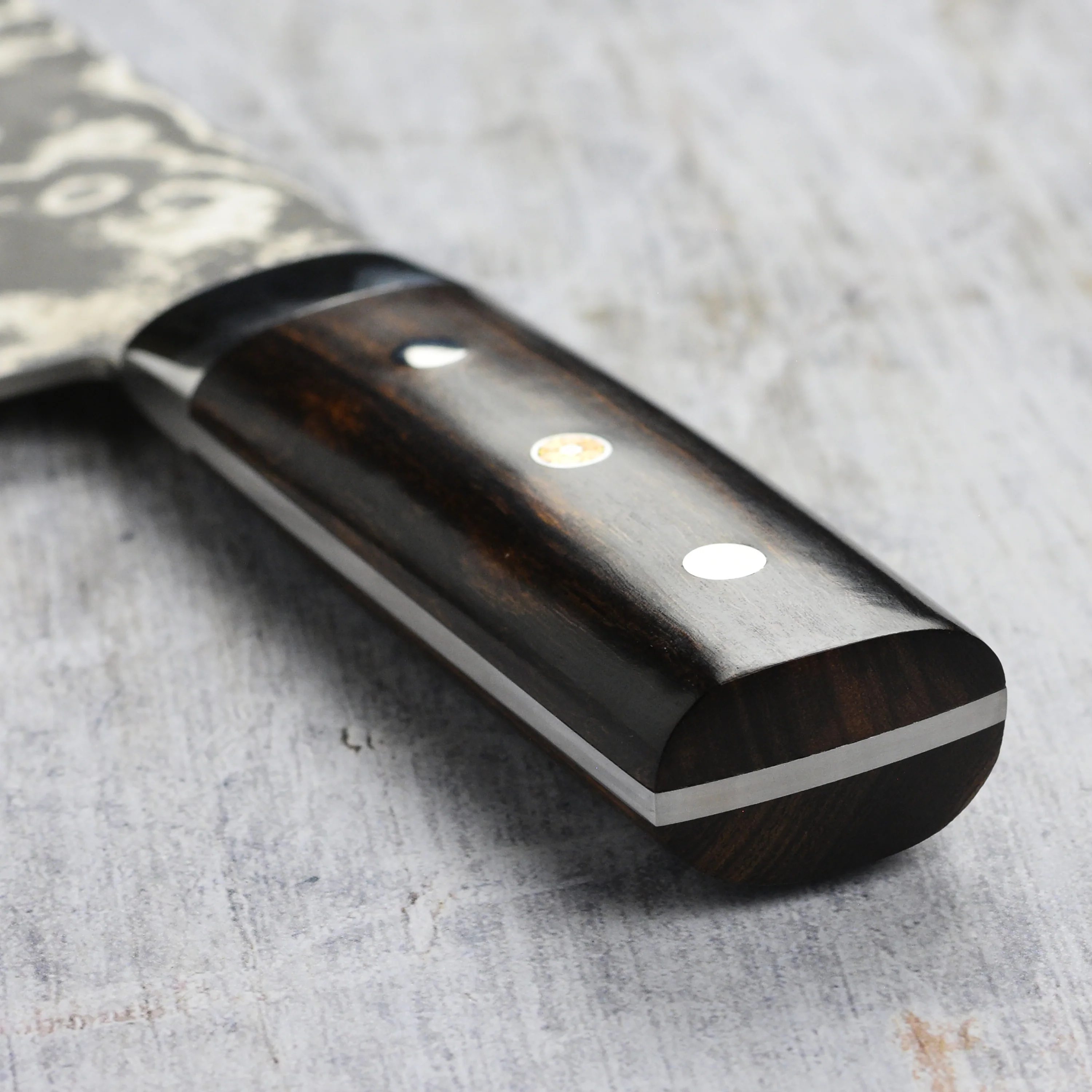 Saji SG2 Black Damascus 8.6" Chuka Bocho - Image 8