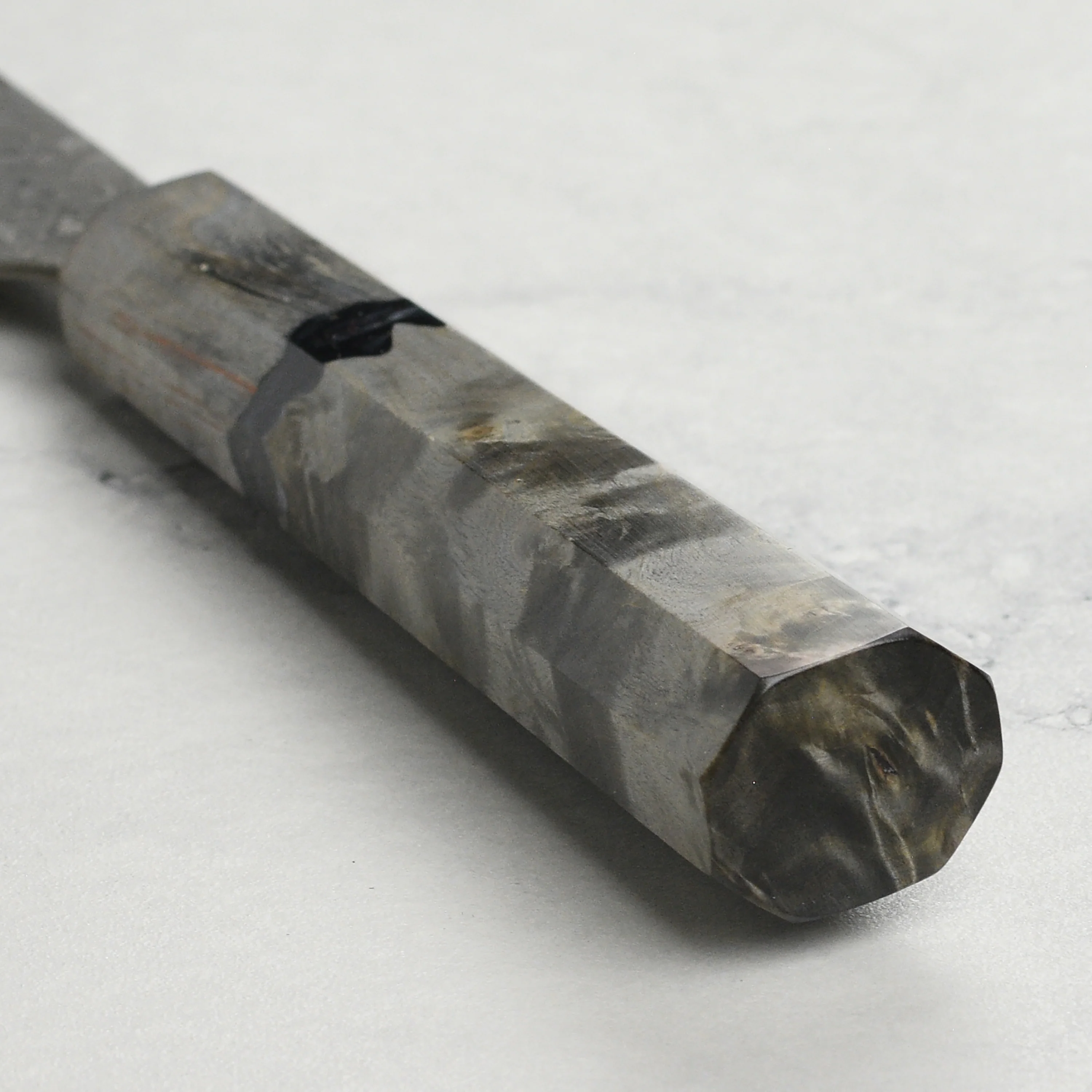 Saji SG2 Black Damascus 9.4" Gyuto, Stabilized Birch - Image 2