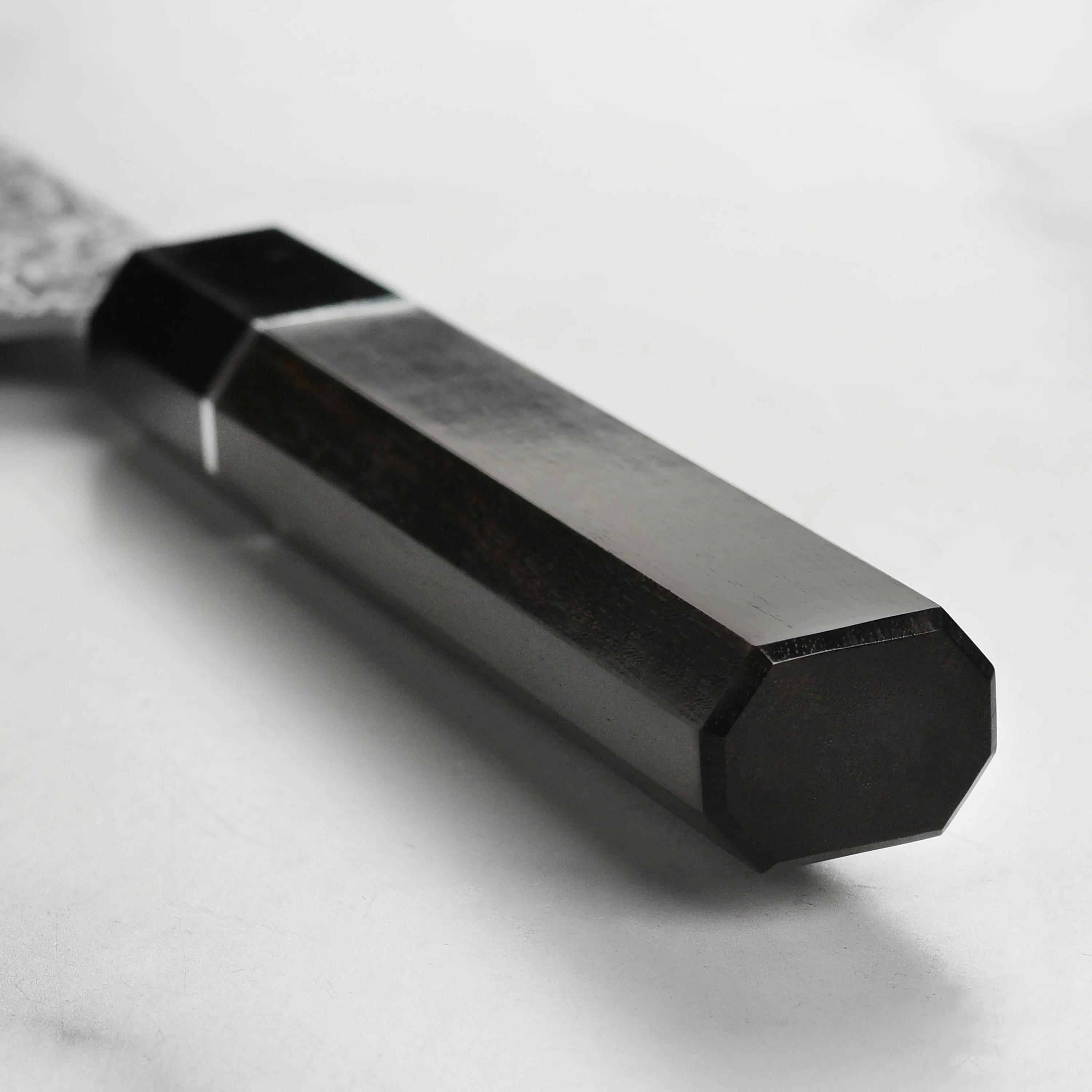 Saji SG2 Black Damascus 6.7" Nakiri, Ebony - Image 2