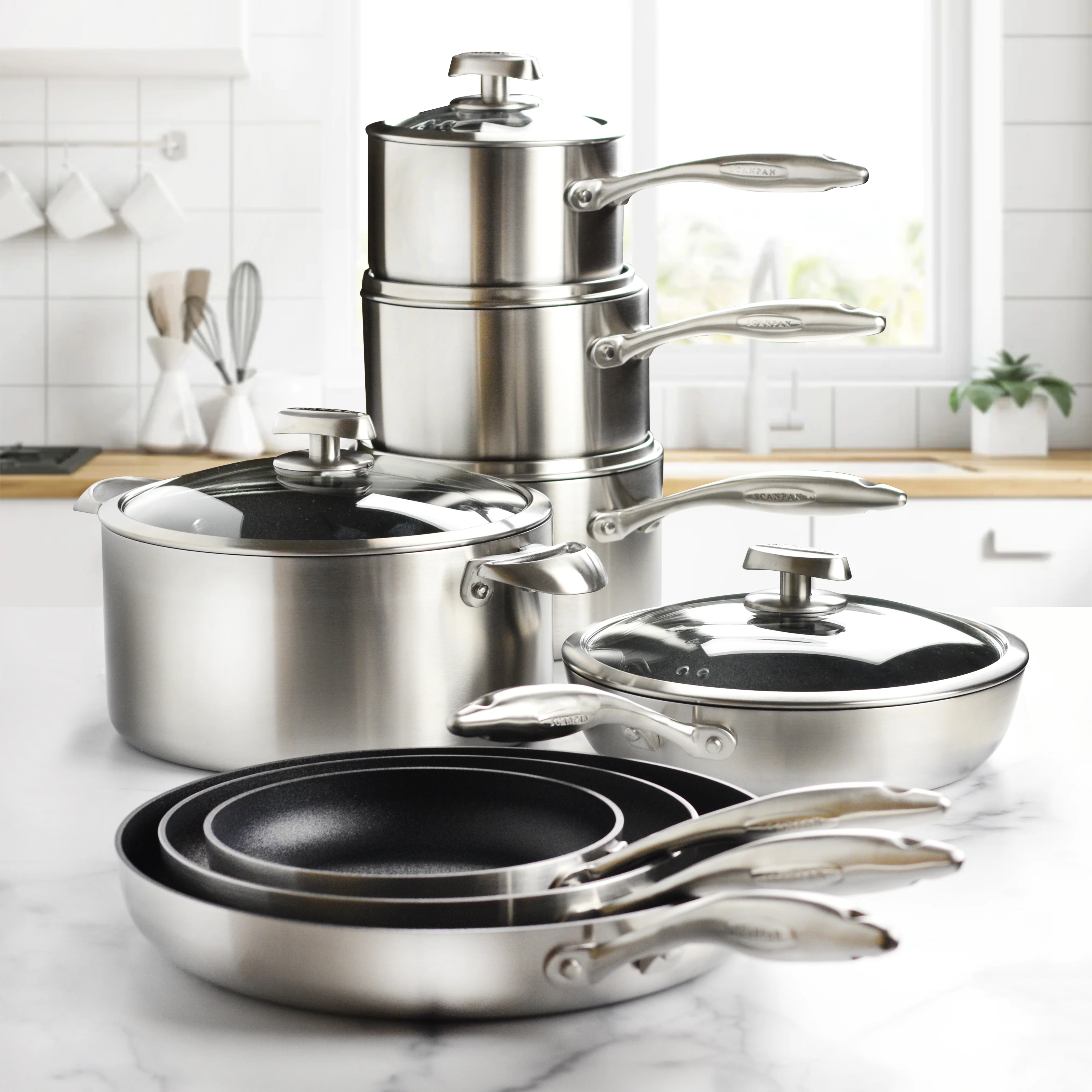 Scanpan CX+ 13 Piece Stainless Steel Nonstick Cookware Set
