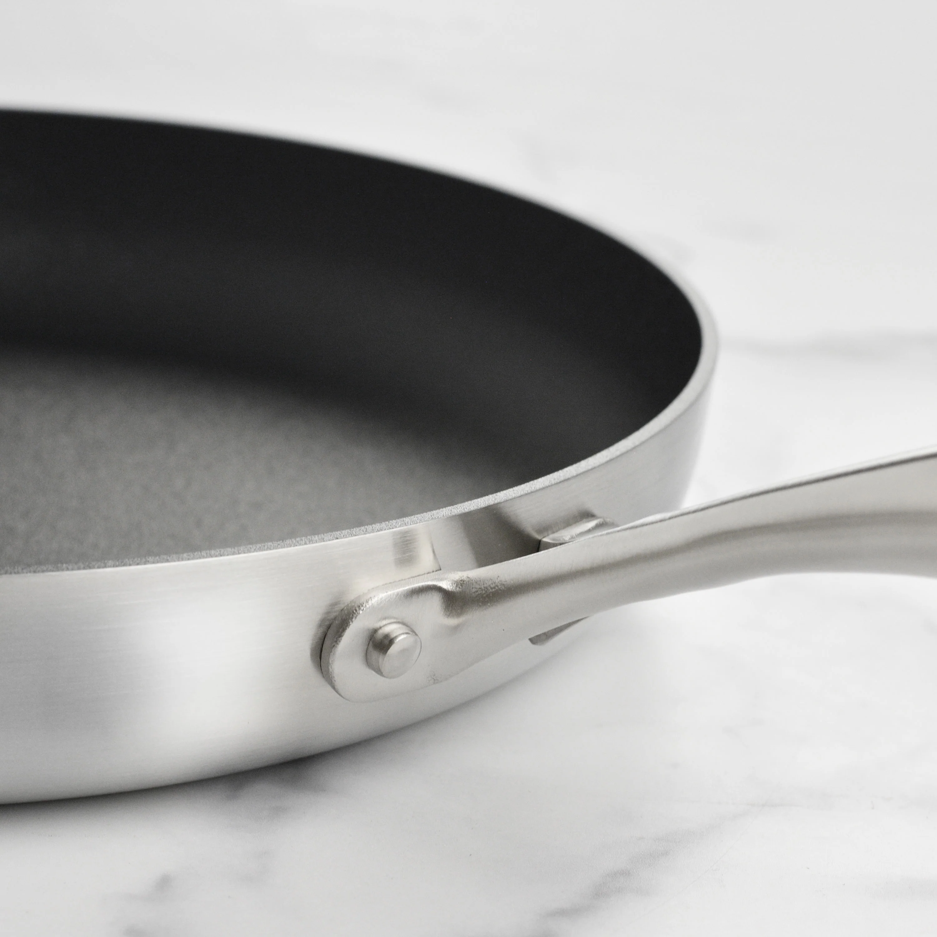 Scanpan CX+ 12.5" Stainless Steel Nonstick Fry Pan with Lid - Image 4