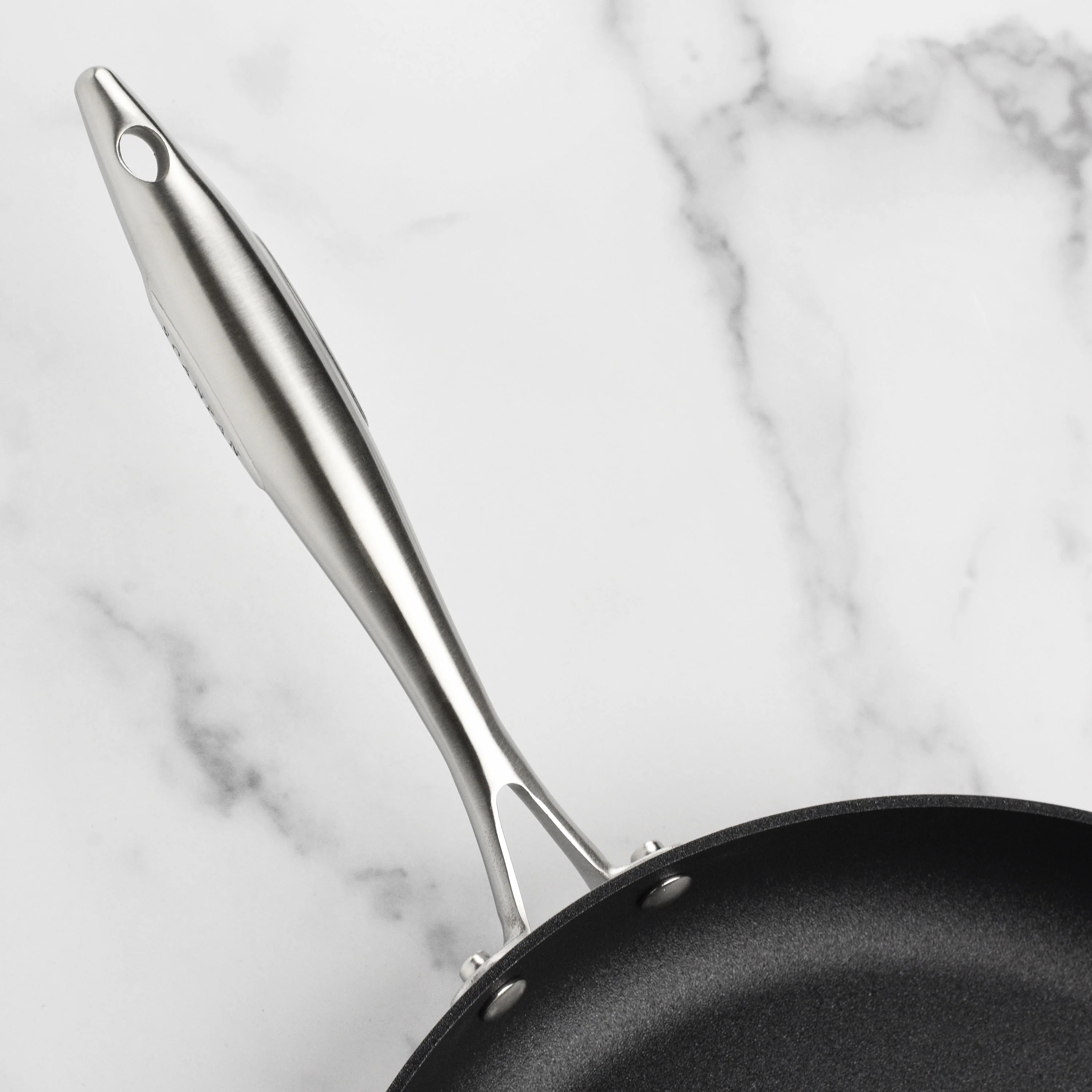 Scanpan CX+ 12.5" Stainless Steel Nonstick Fry Pan with Lid - Image 6