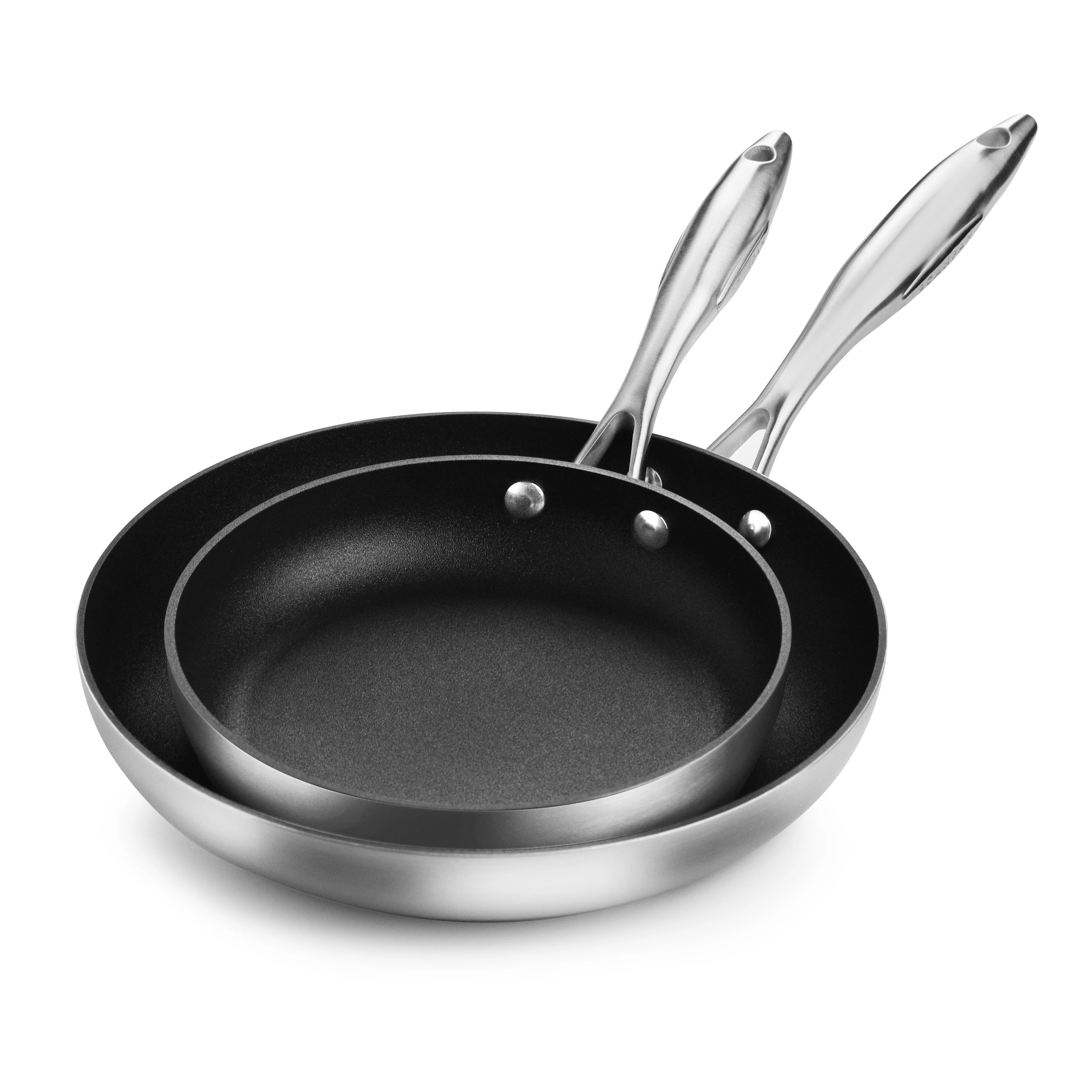 Scanpan CX+ 8 & 10.25" Stainless Steel Nonstick Fry Pan Set - Image 7