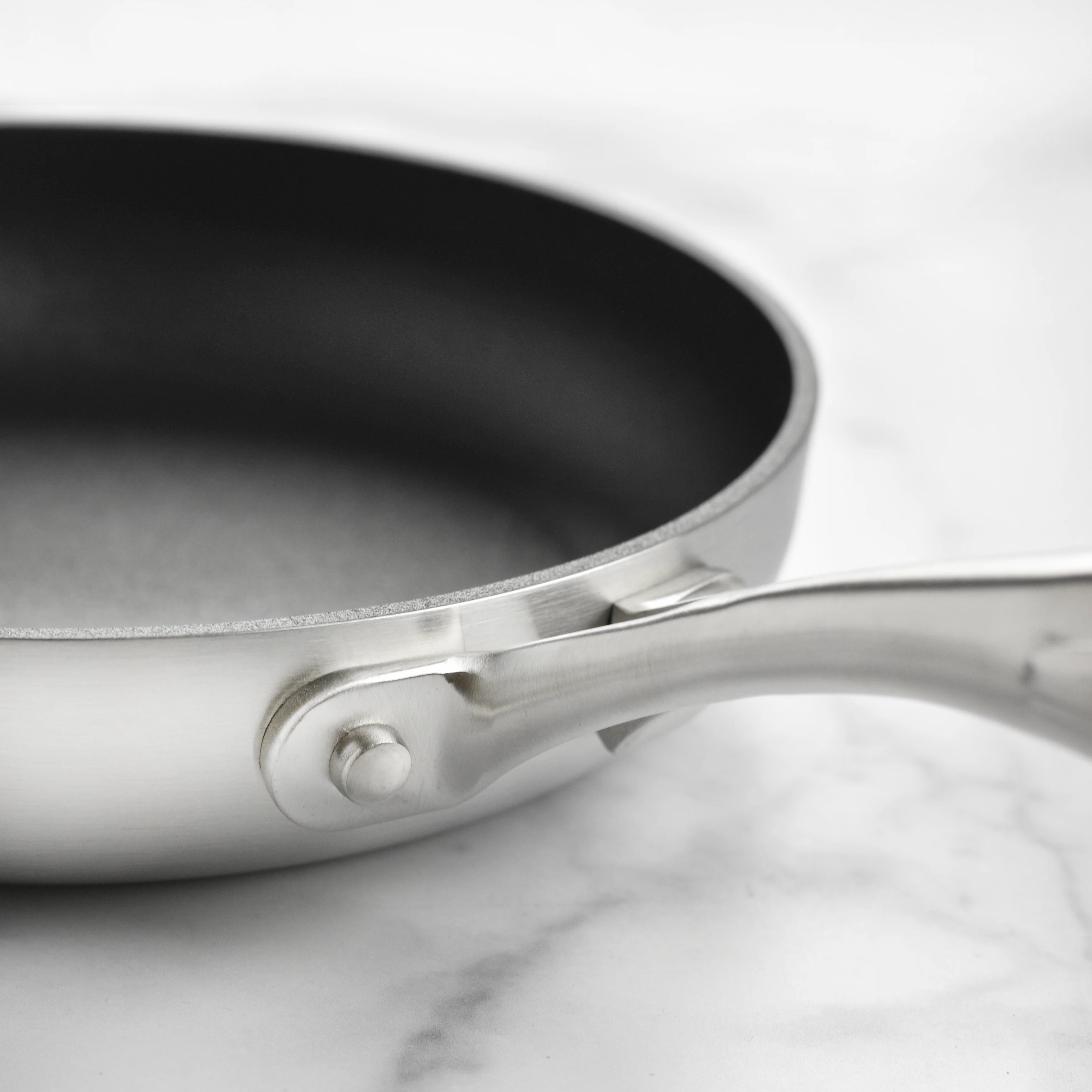 Scanpan CX+ 8 & 10.25" Stainless Steel Nonstick Fry Pan Set with Lids - Image 3