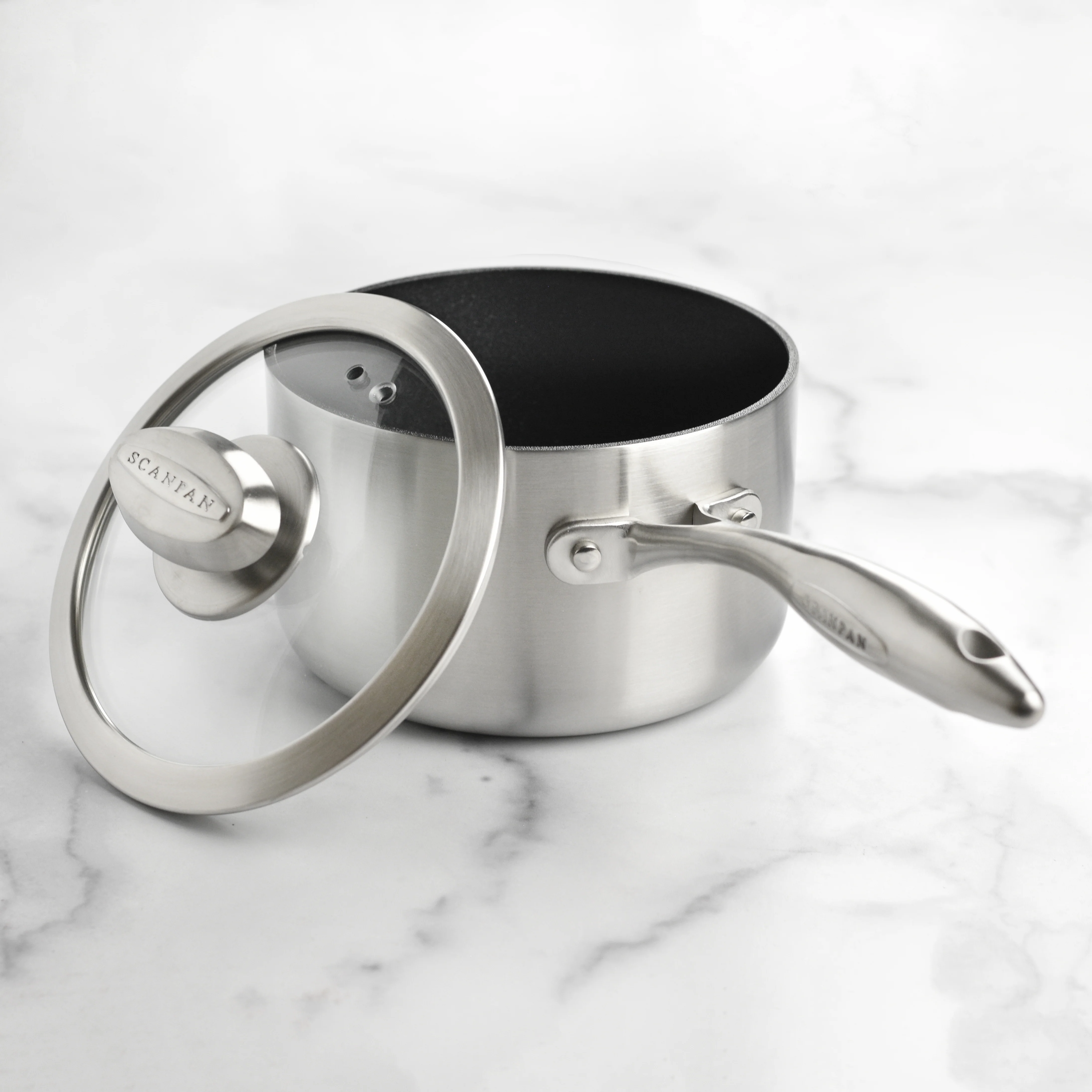 Scanpan CX+ 2-quart Stainless Steel Nonstick Saucepan - Image 4