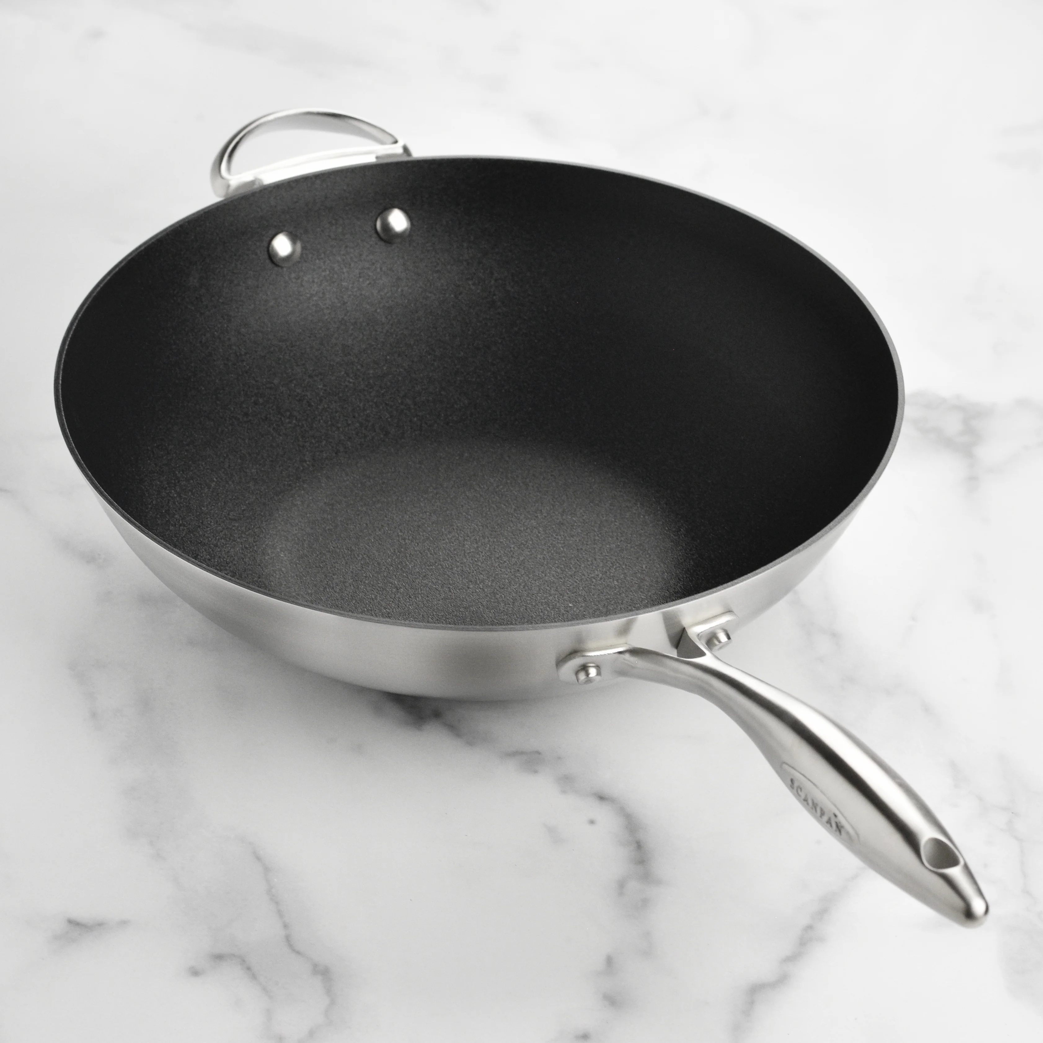 Scanpan CX+ 12.5" Stainless Steel Nonstick Wok - Image 2