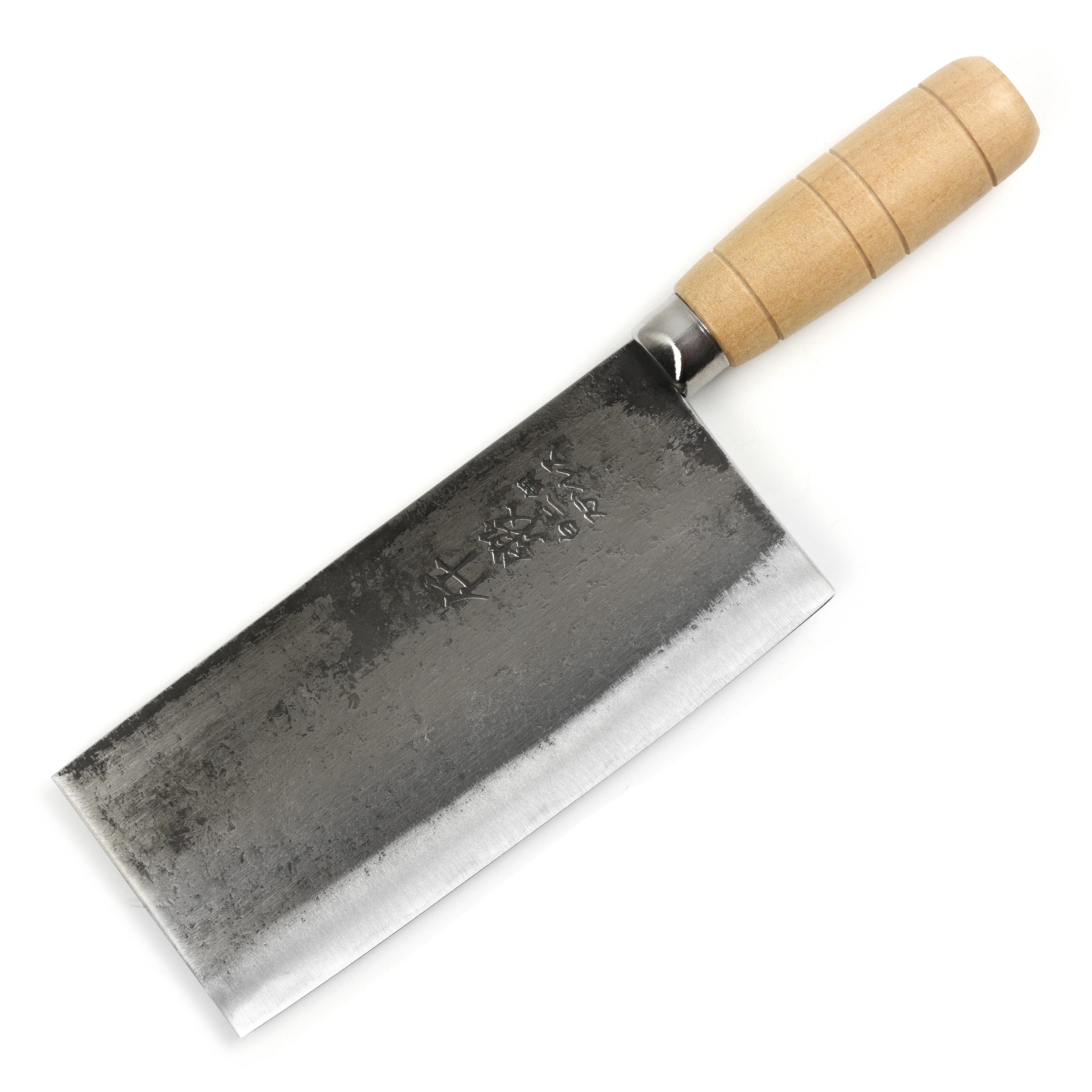 Sentan Forged Shirogami #2 Stainless Clad 6.7" Chinese Cleaver, Migaki - Image 4