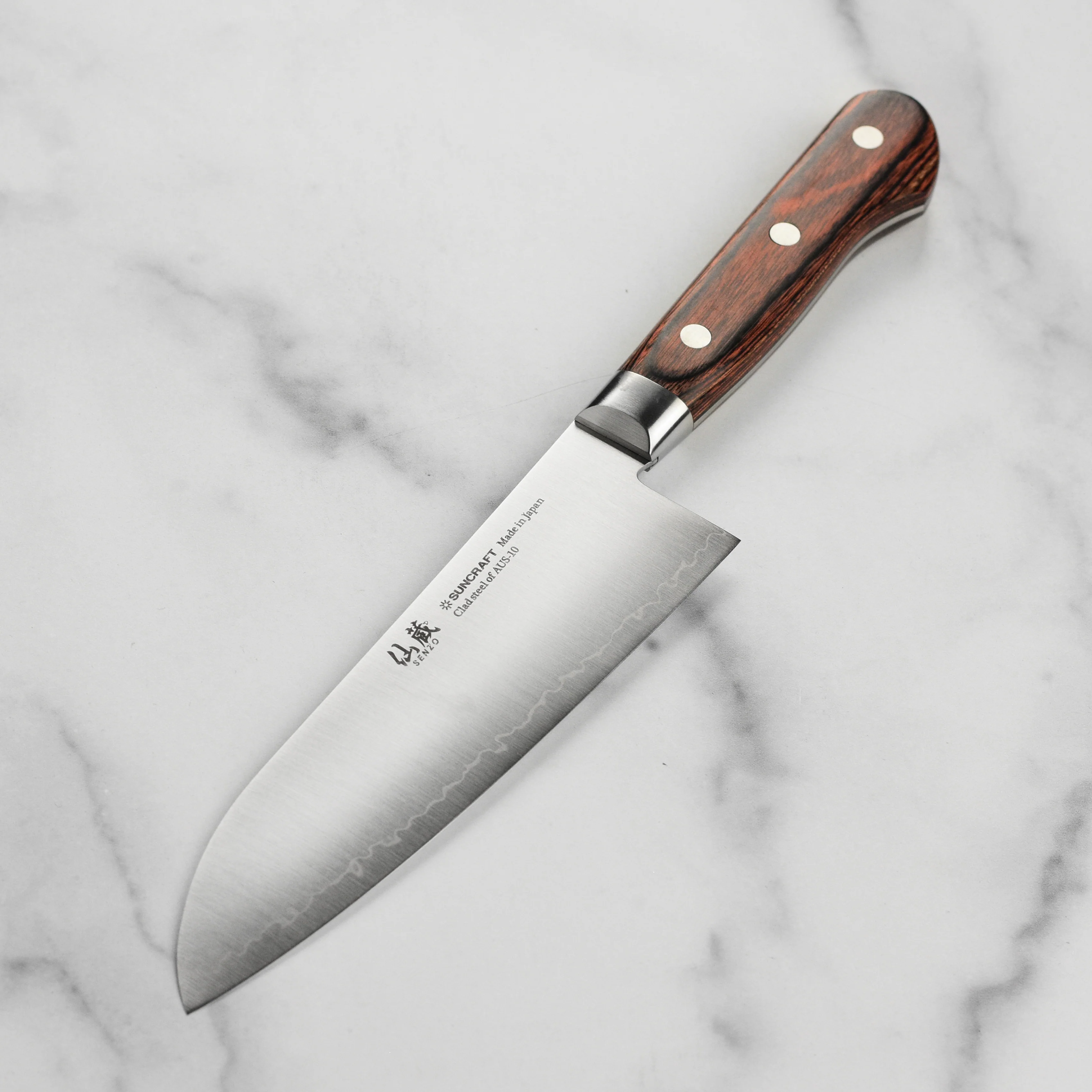Senzo Clad AUS10 6.5" Santoku Knife - Image 5