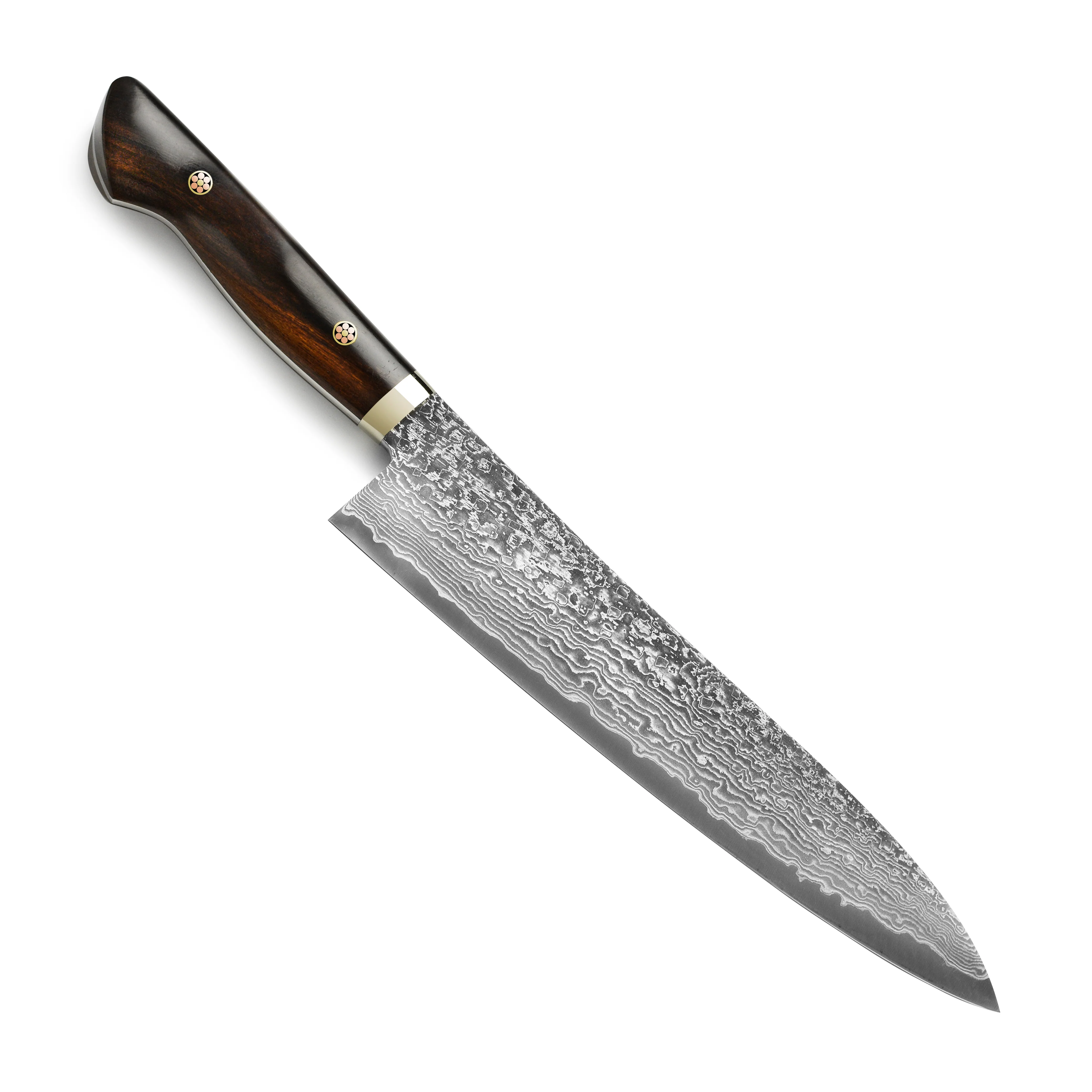Shigeki Tanaka Hand-Forged R2 Damascus 9.4" Gyuto - Image 9