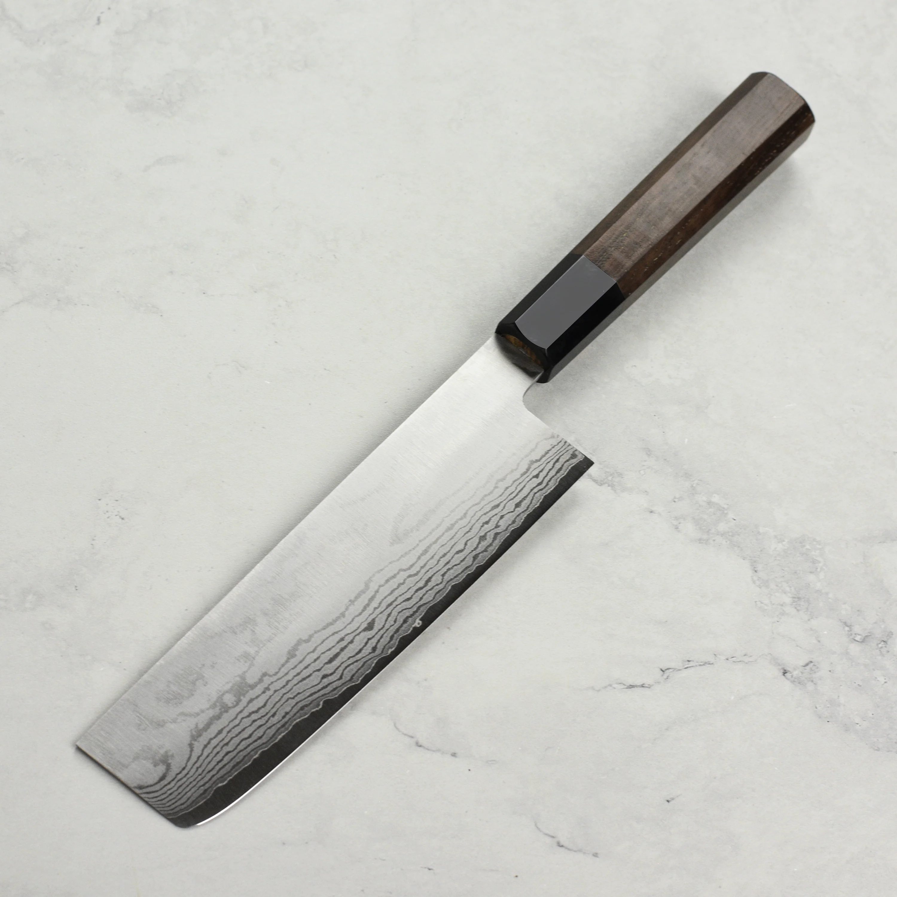 Shigeki Tanaka VG10 Damascus 6.5" Nakiri - Image 6