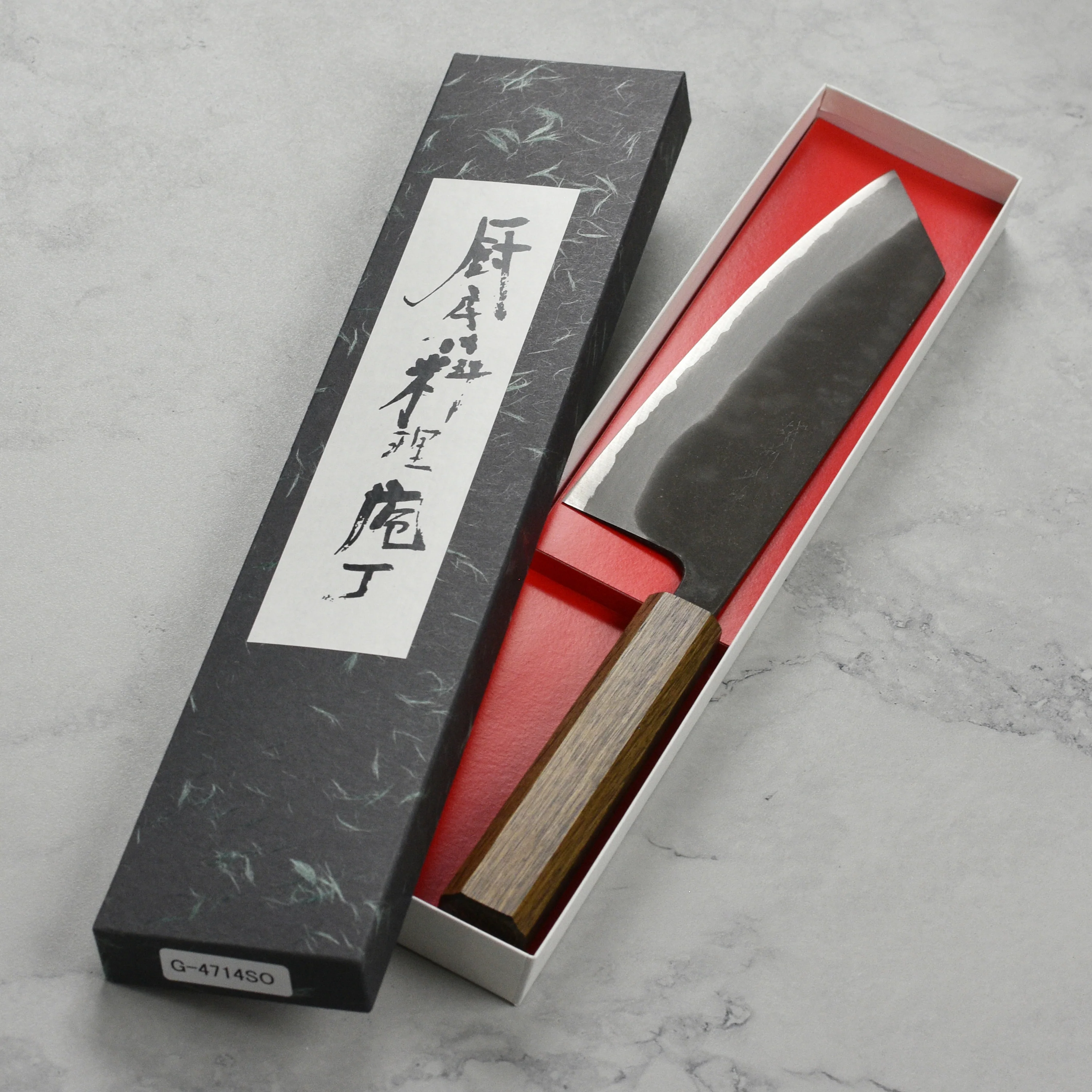 Shiro Kamo Aogami Super Kurouchi Stainless Clad 7" Bunka - Image 4