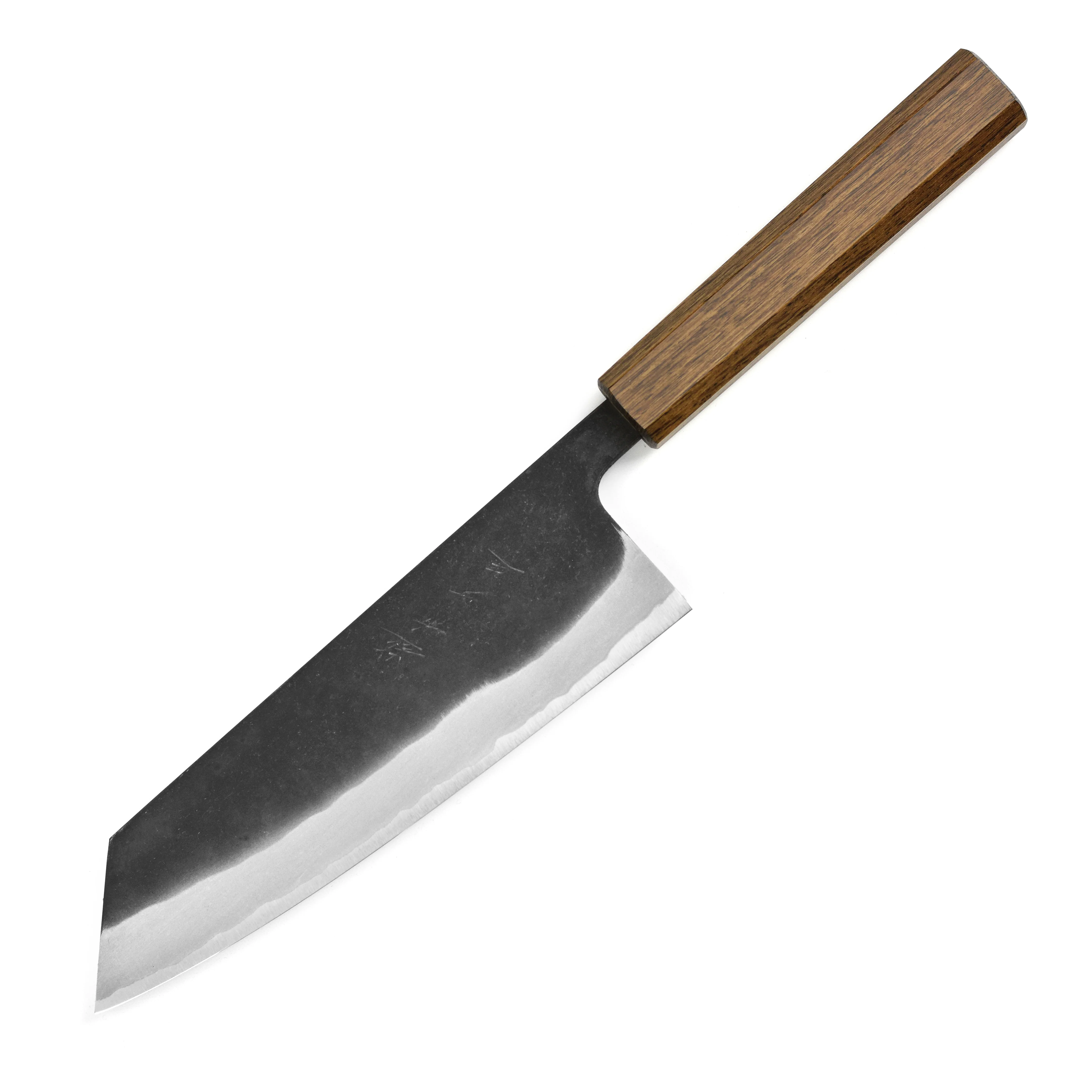 Shiro Kamo Aogami Super Kurouchi Stainless Clad 7" Bunka - Image 5