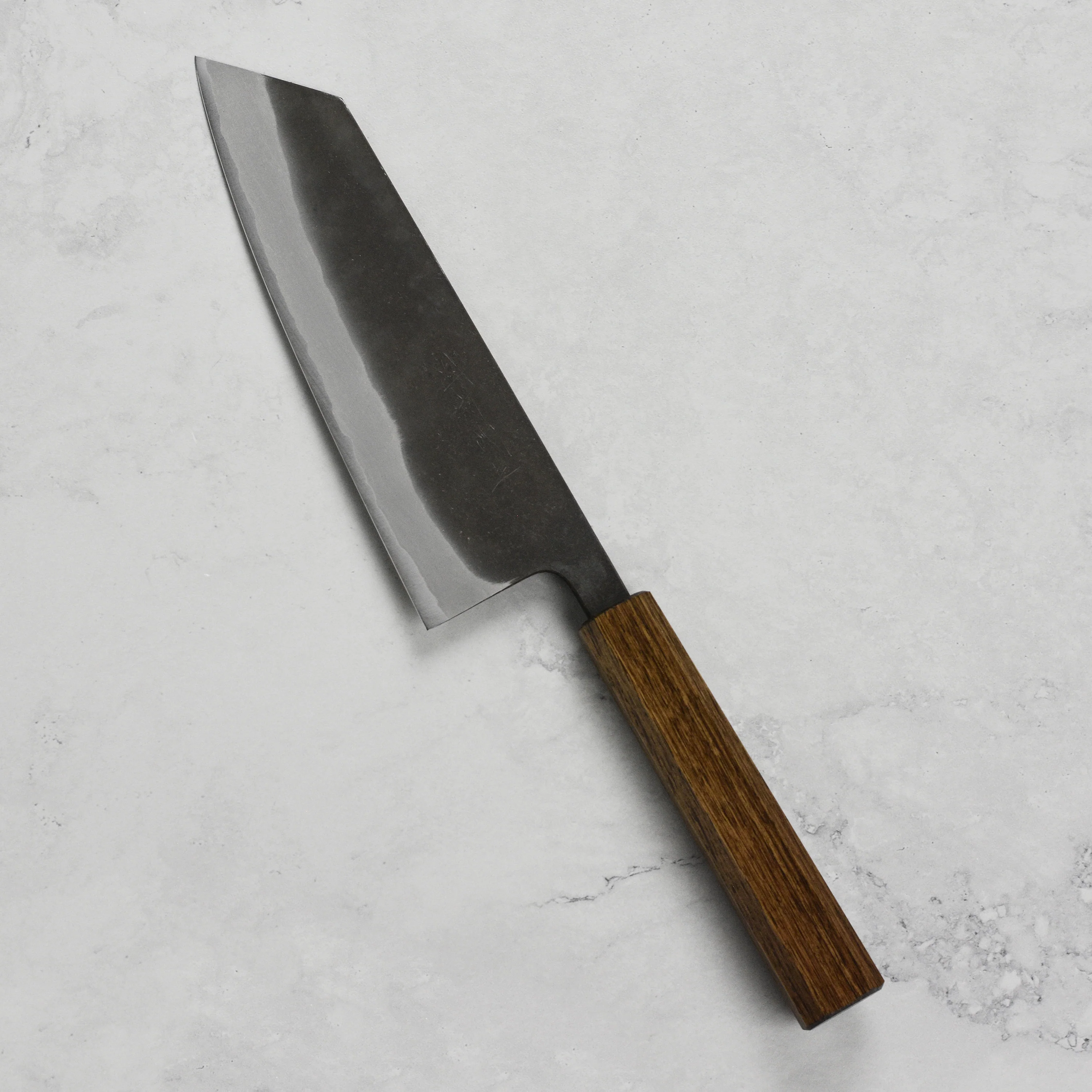 Shiro Kamo Aogami Super Kurouchi Stainless Clad 7" Bunka - Image 8
