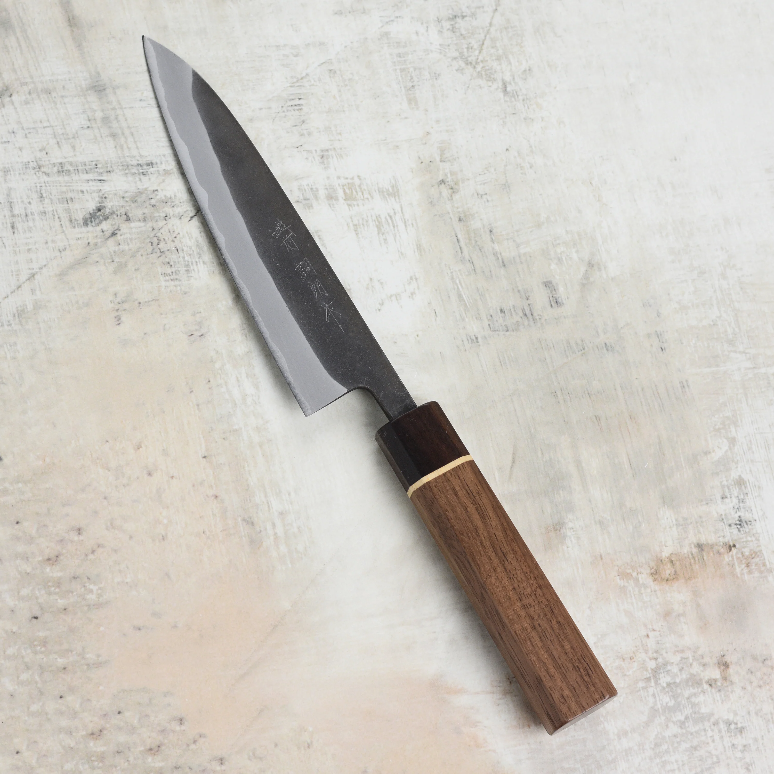 Shiro Kamo Aogami Super Kurouchi Stainless Clad 5.9" Petty - Image 3