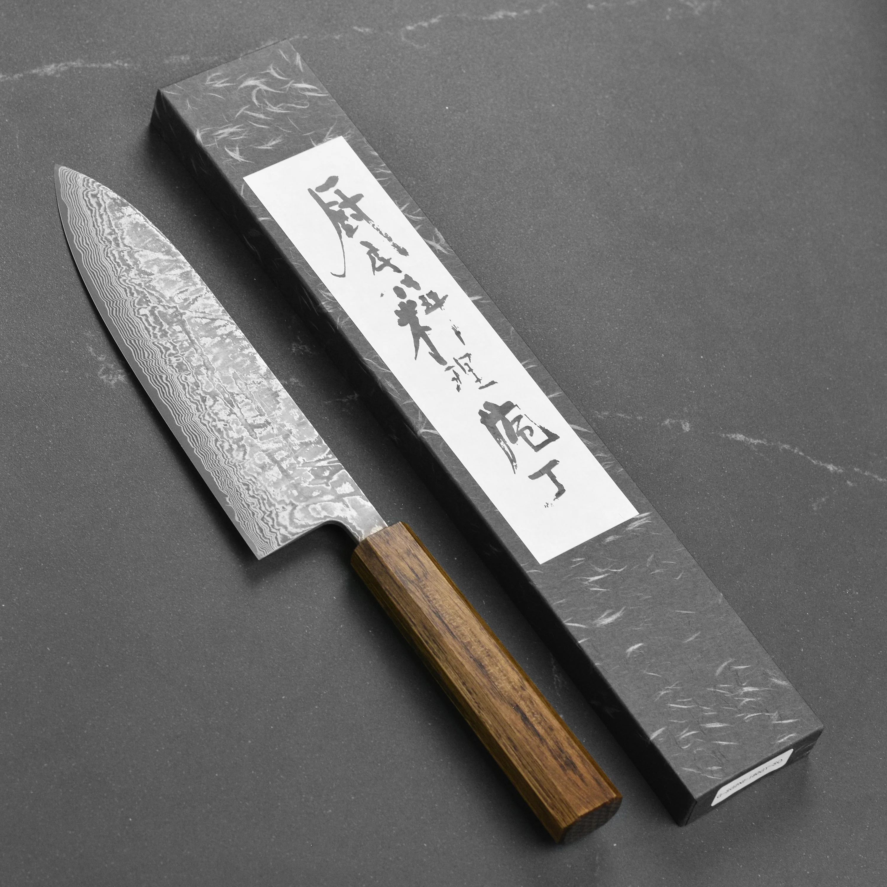 Shiro Kamo SG2 Kurozome Damascus 7" Gyuto - Image 6