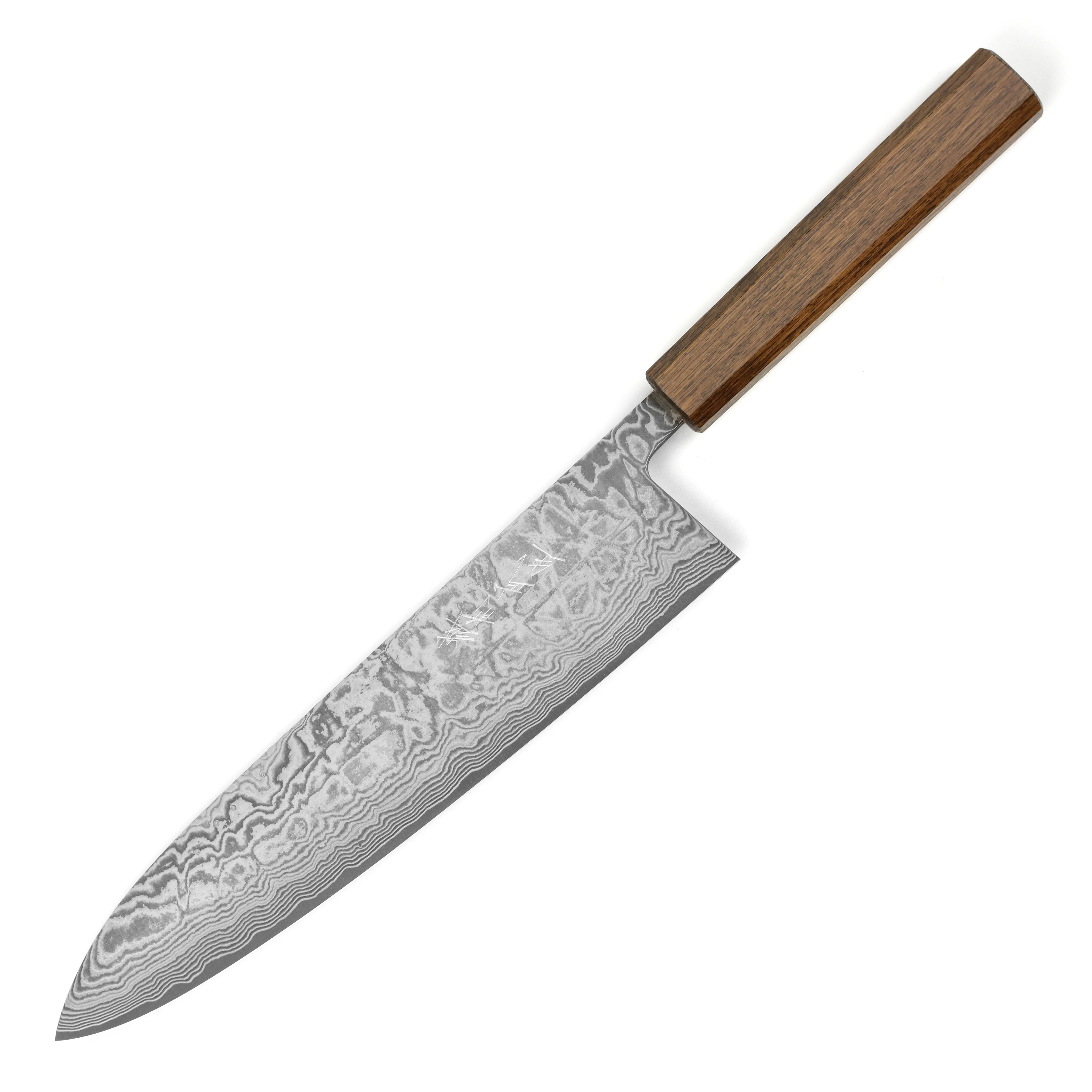 Shiro Kamo SG2 Kurozome Damascus 9.4" Gyuto - Image 9