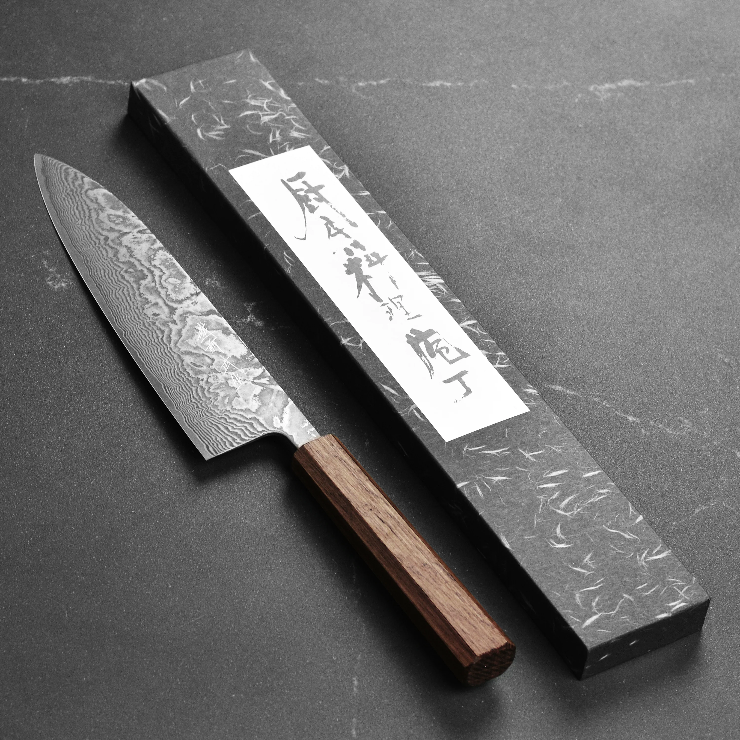 Shiro Kamo SG2 Kurozome Damascus 8.25" Gyuto - Image 8