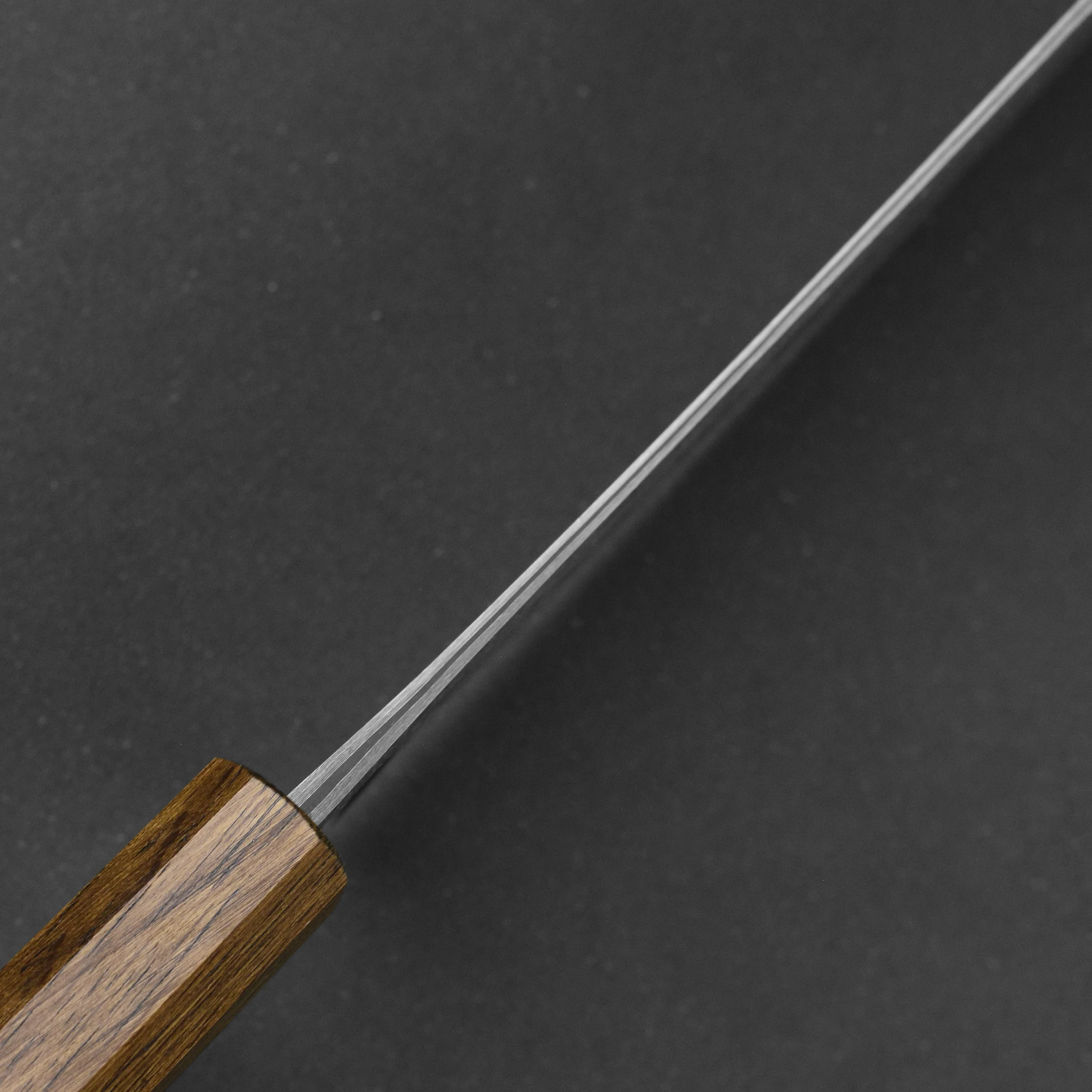 Shiro Kamo SG2 Kurozome Damascus 6.5" Nakiri - Image 7