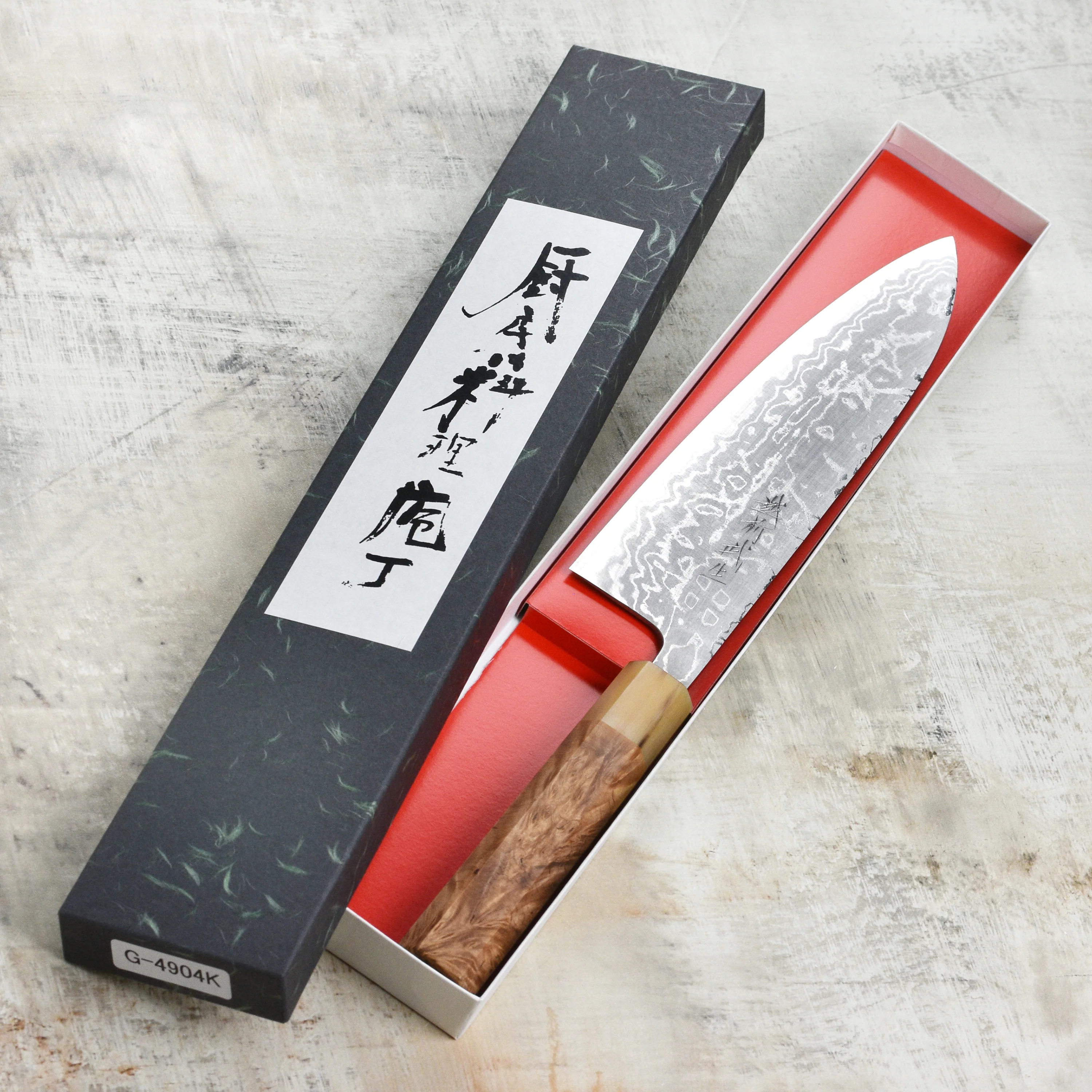 Shiro Kamo Shirogami #2 Damascus 8.25" Gyuto - Image 3