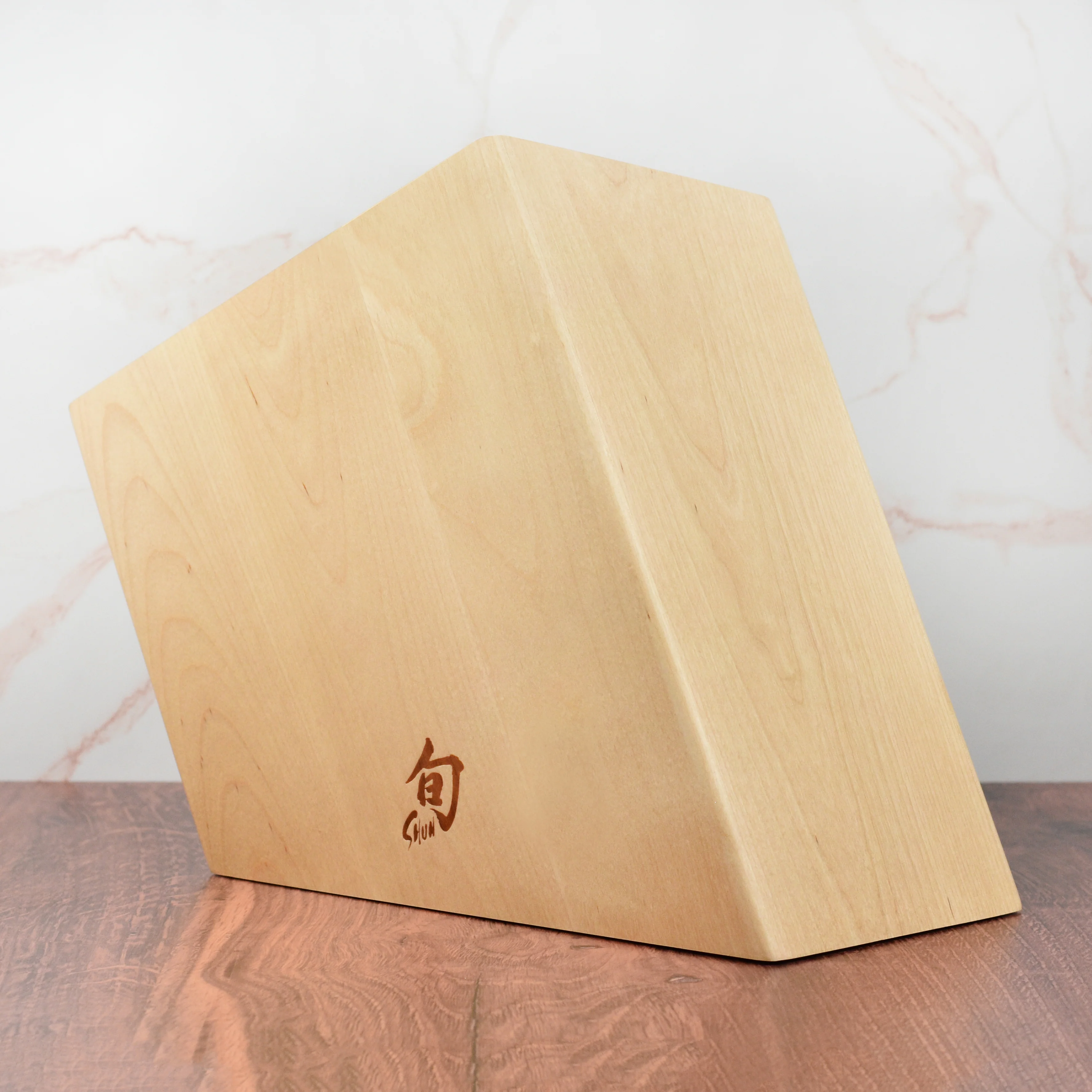 Shun 17 Slot Angled Birch Knife Block - Image 7