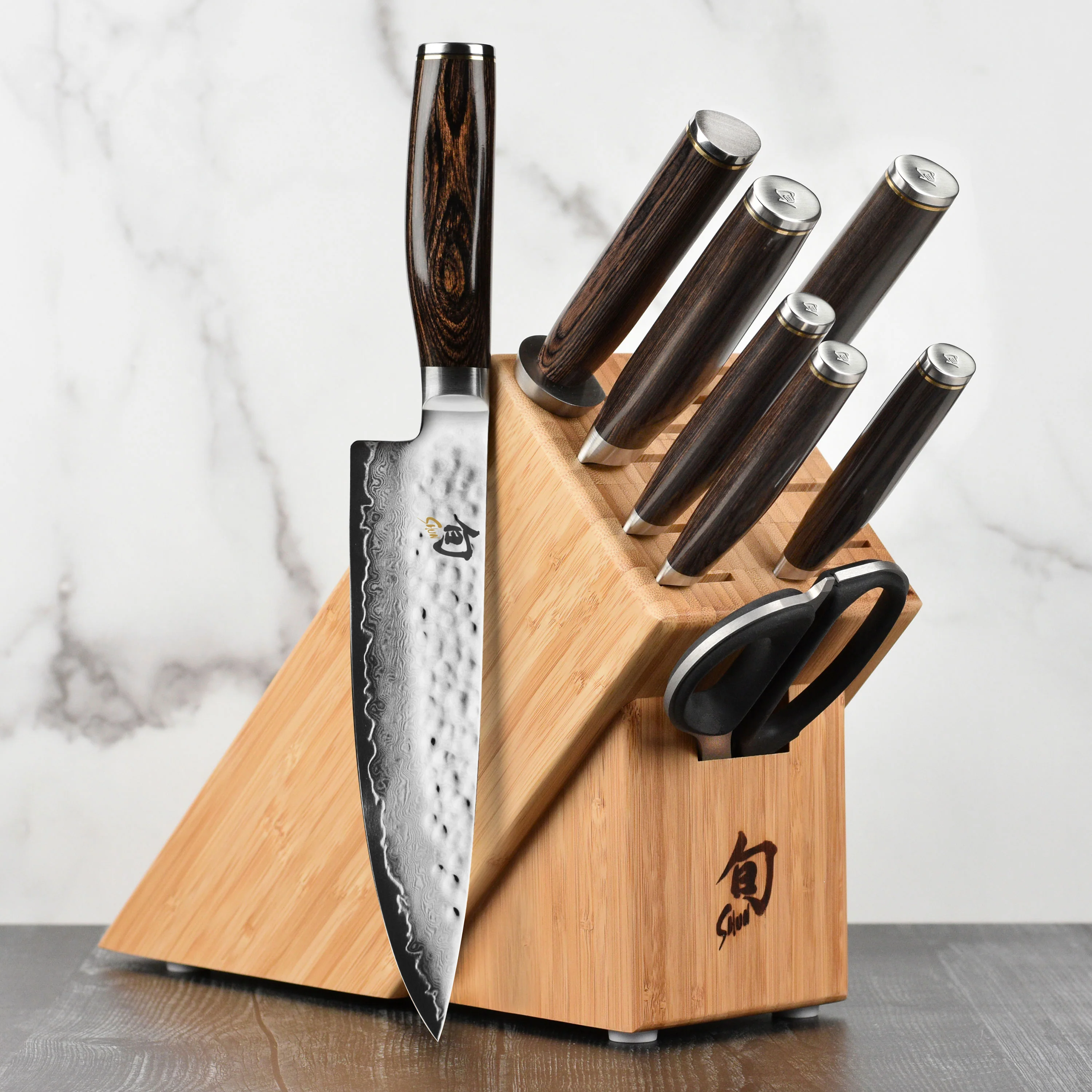 Shun 11 Slot Bamboo Knife Block - Image 5