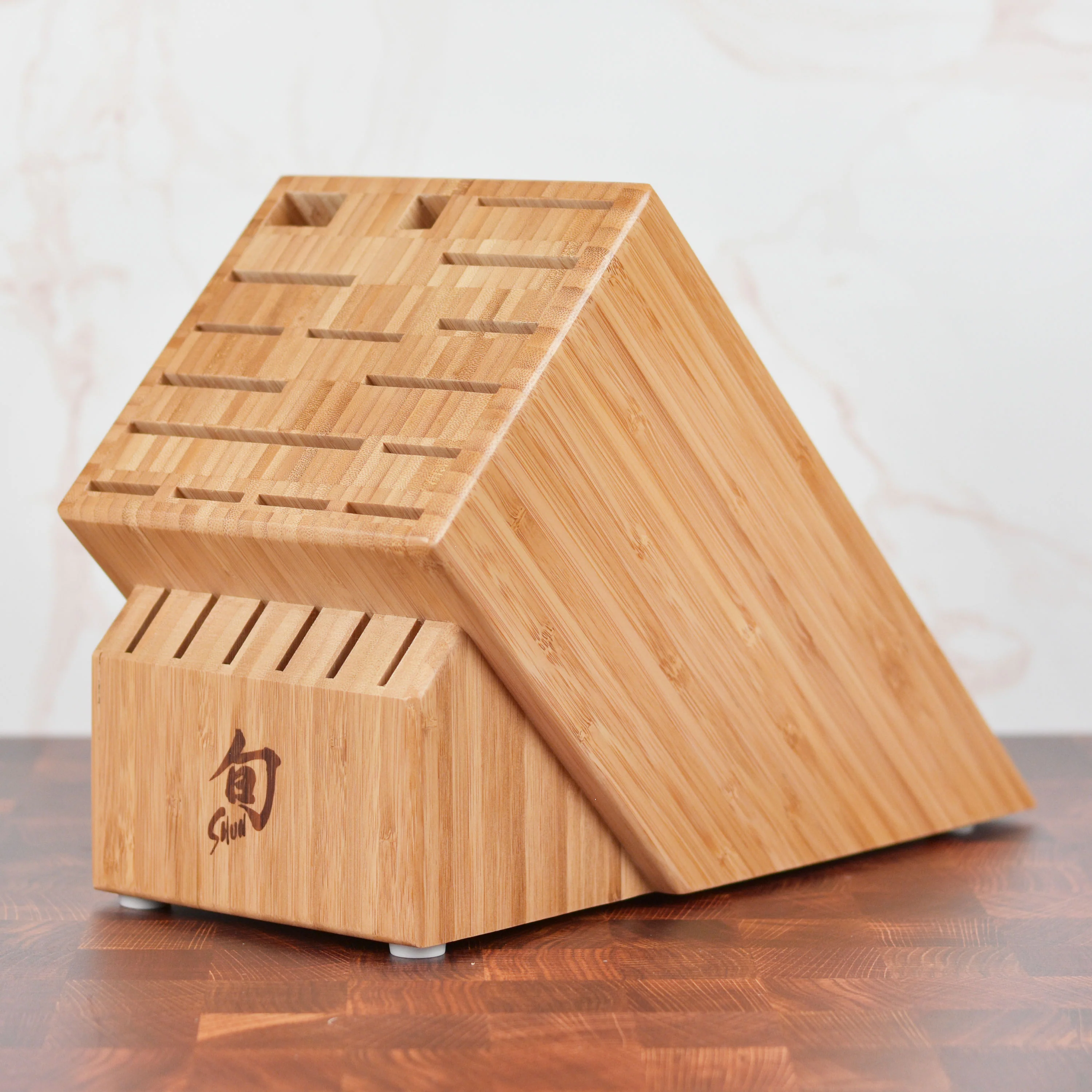 Shun 22 Slot Bamboo Knife Block - Image 3