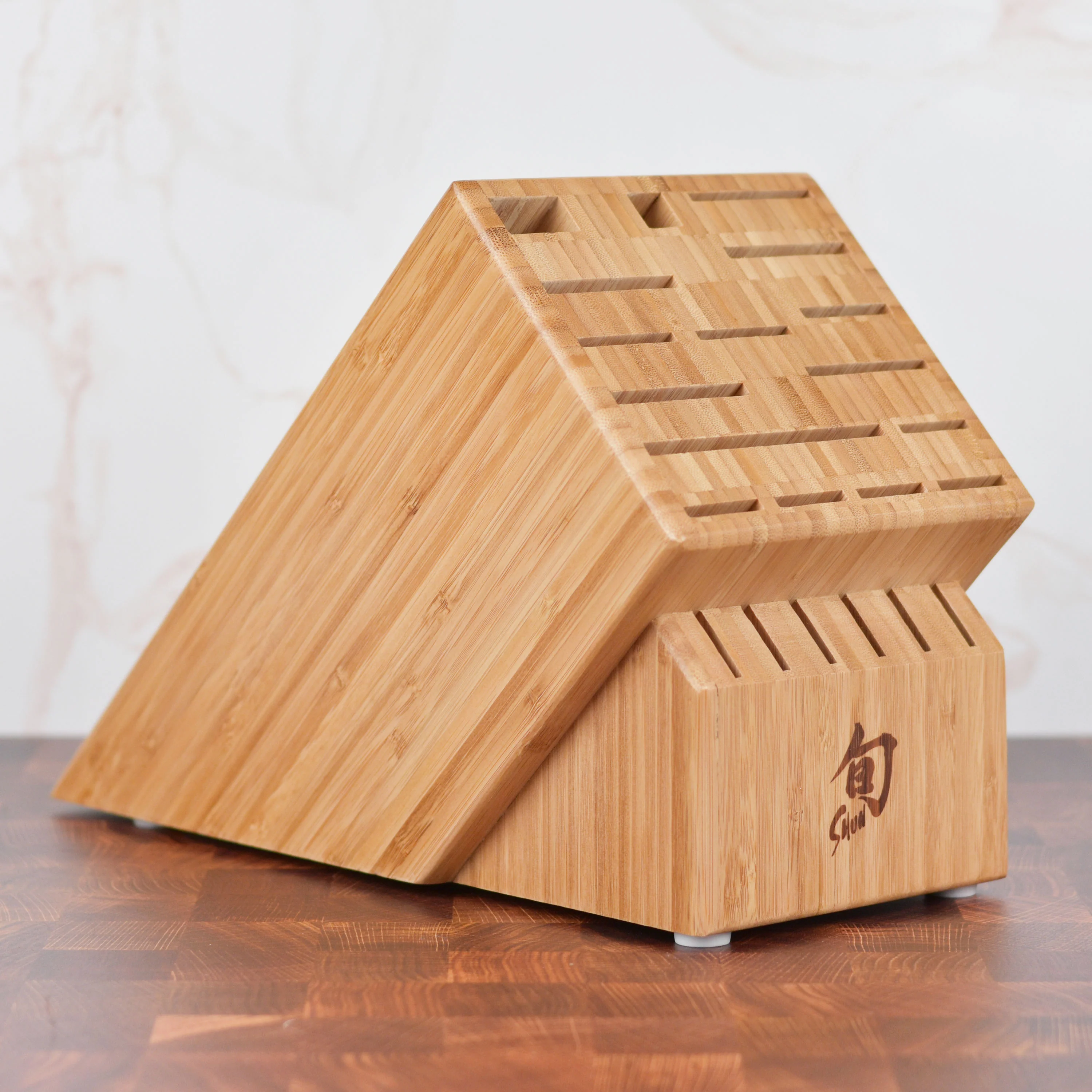 Shun 22 Slot Bamboo Knife Block - Image 7