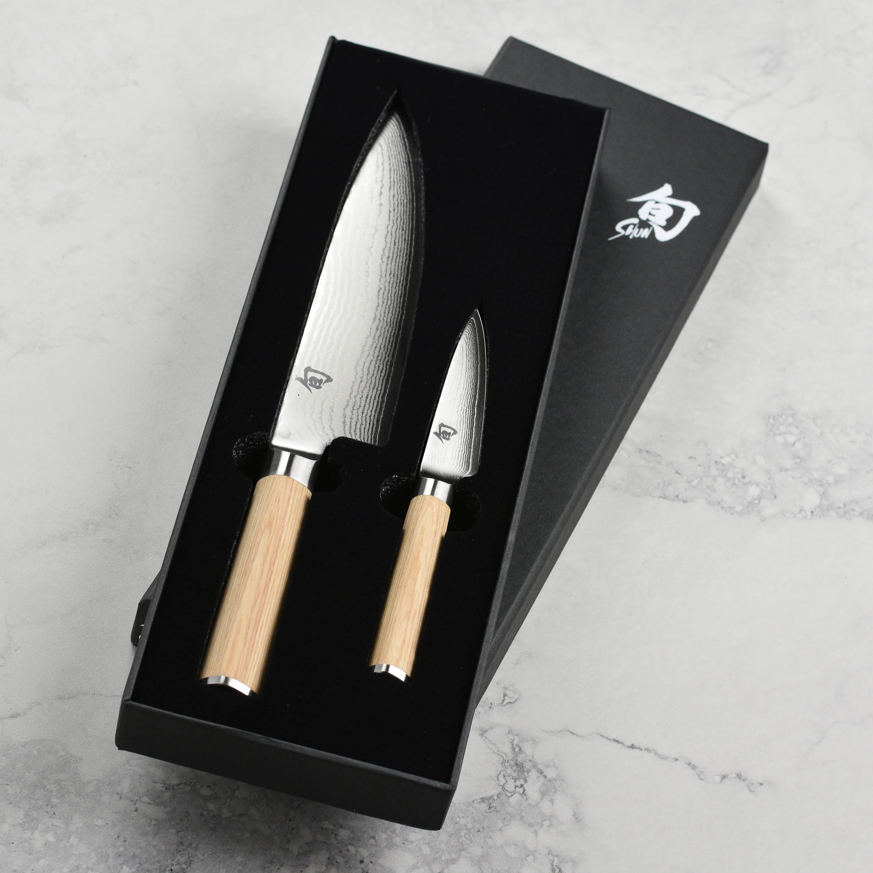 Shun Classic Blonde Chef's & Paring Knife Set - Image 3
