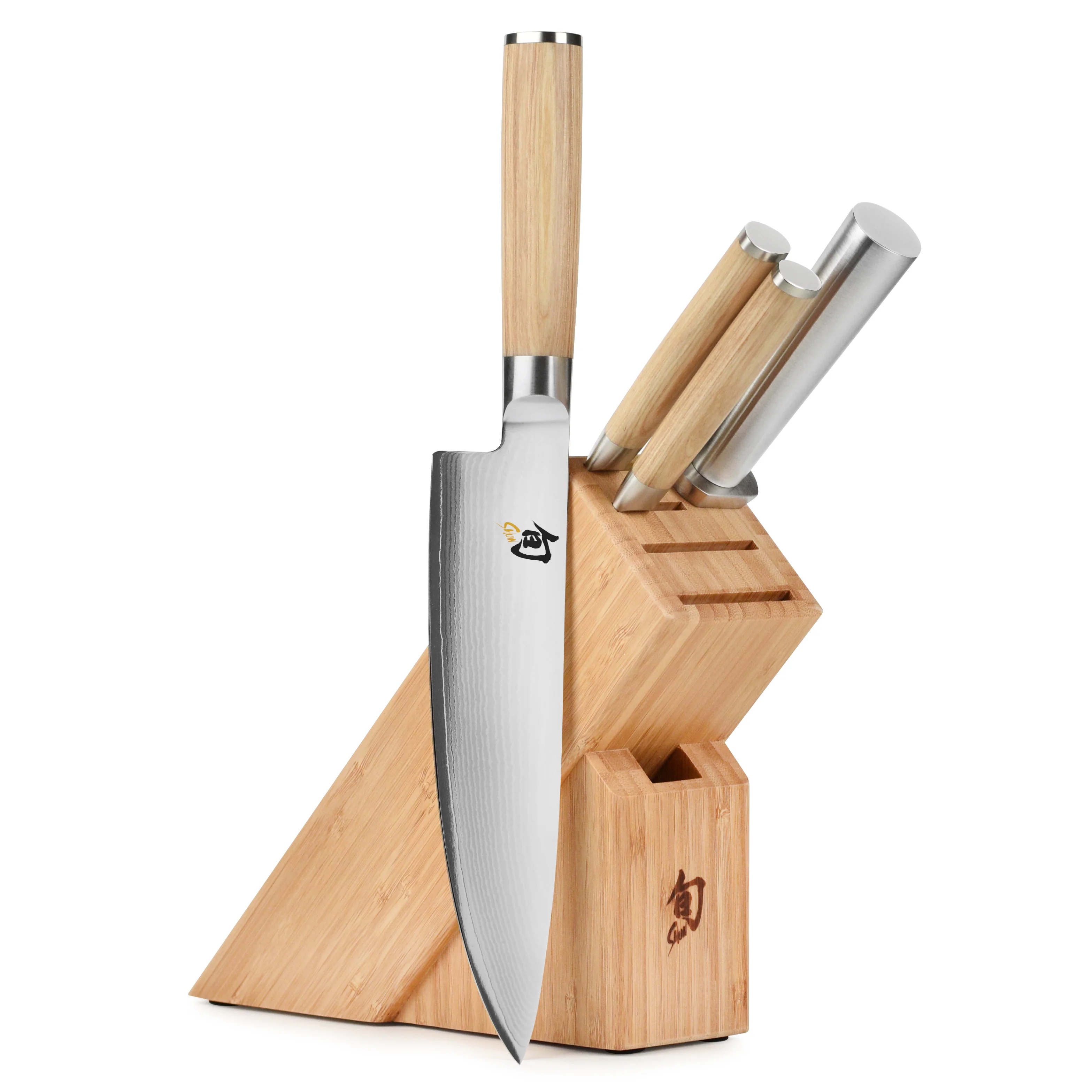 Shun Classic Blonde 5 Piece Slimline Knife Block Set - Image 7
