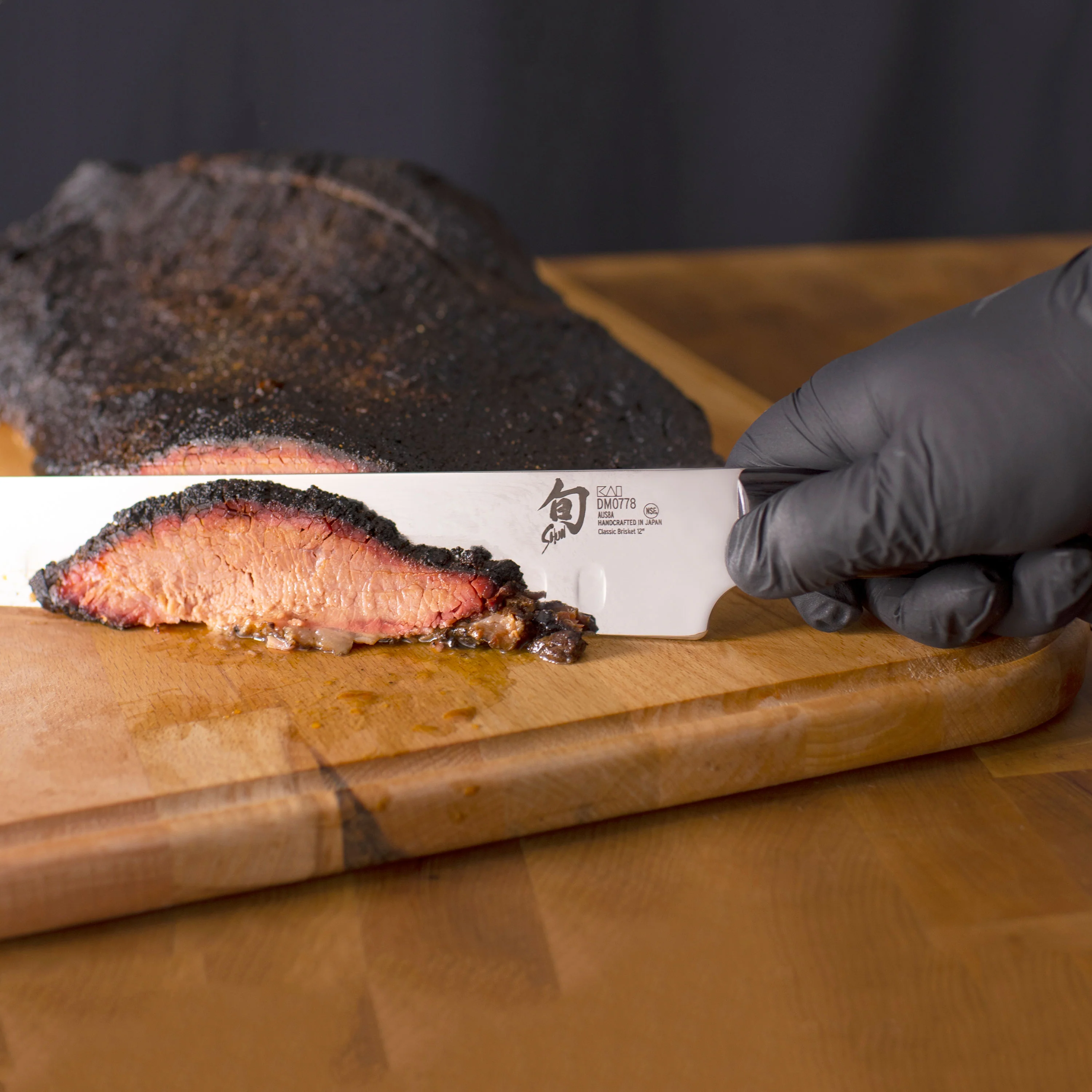 Shun Classic 12" Hollow Edge Brisket Knife with Saya - Image 3