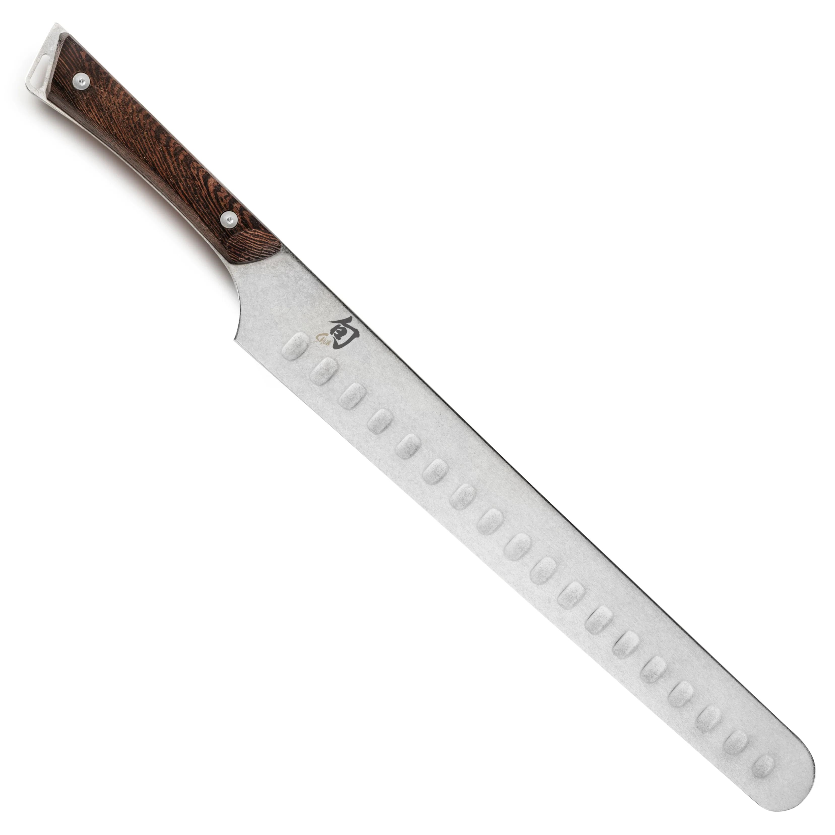 Shun Kanso 12" Hollow Edge Brisket Knife with Saya - Image 6