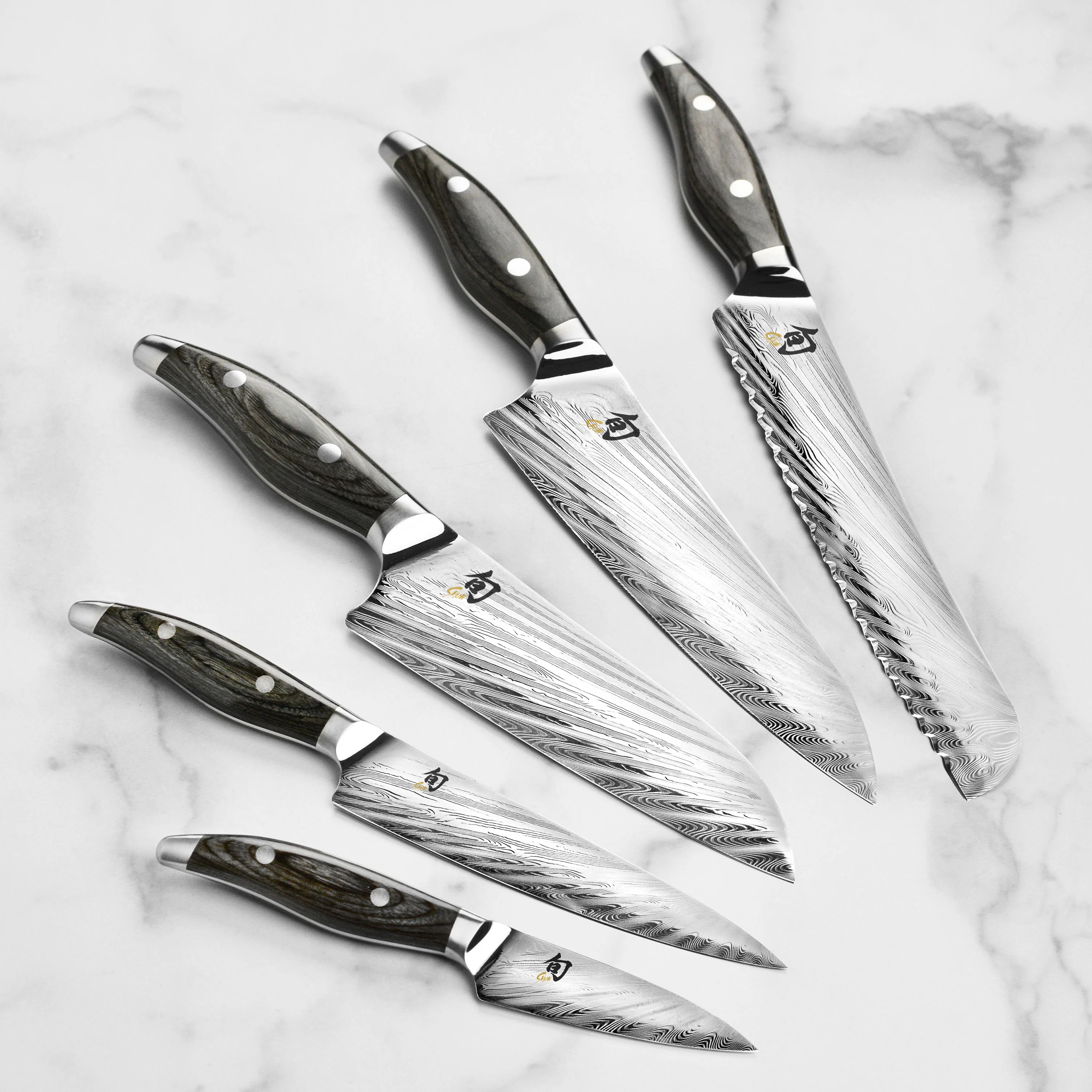 Shun Nagare 8 Piece Slim Knife Block Set - Image 2