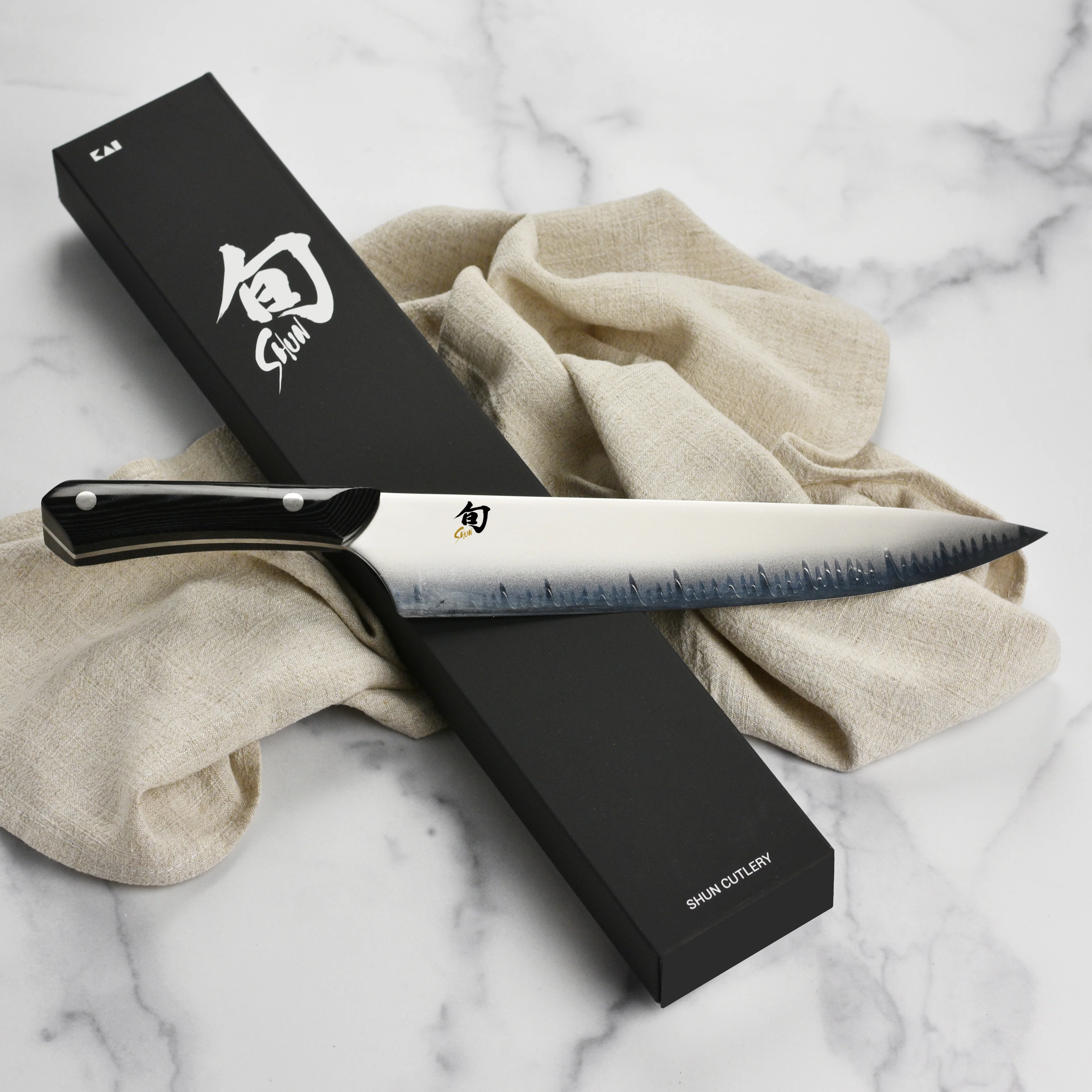 Shun Narukami Blue #2 Carbon Steel 10" Chef's Knife - Image 6