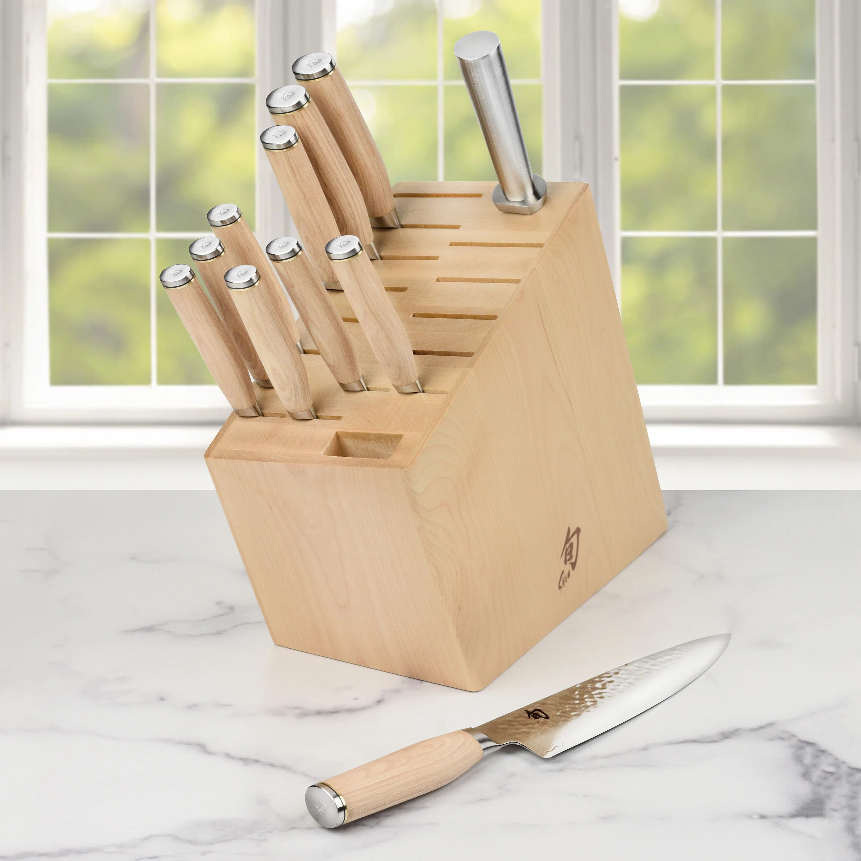 Shun Premier Blonde 12 Piece Knife Block Set - Image 2