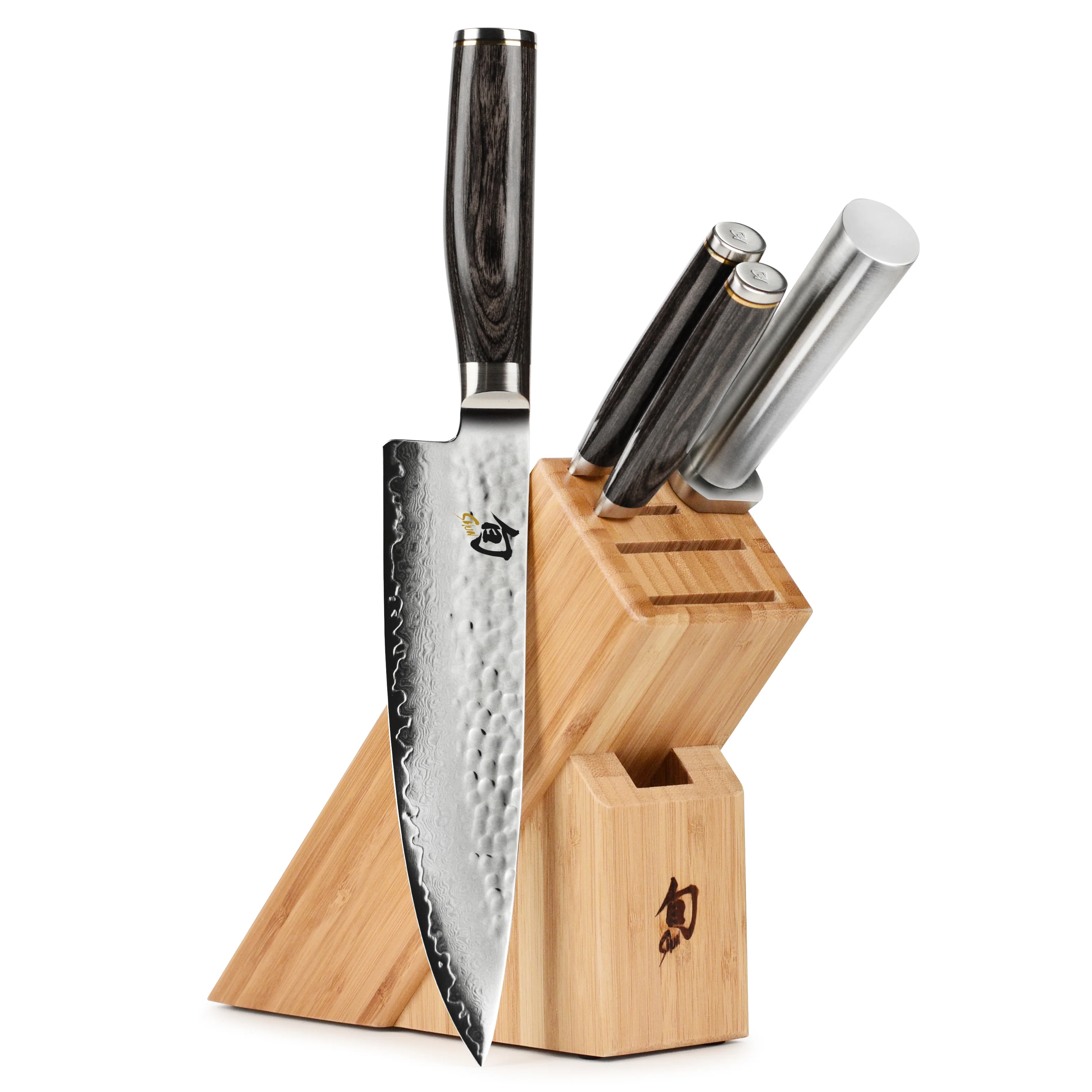 Shun Premier Grey 5 Piece Slimline Knife Block Set - Image 5