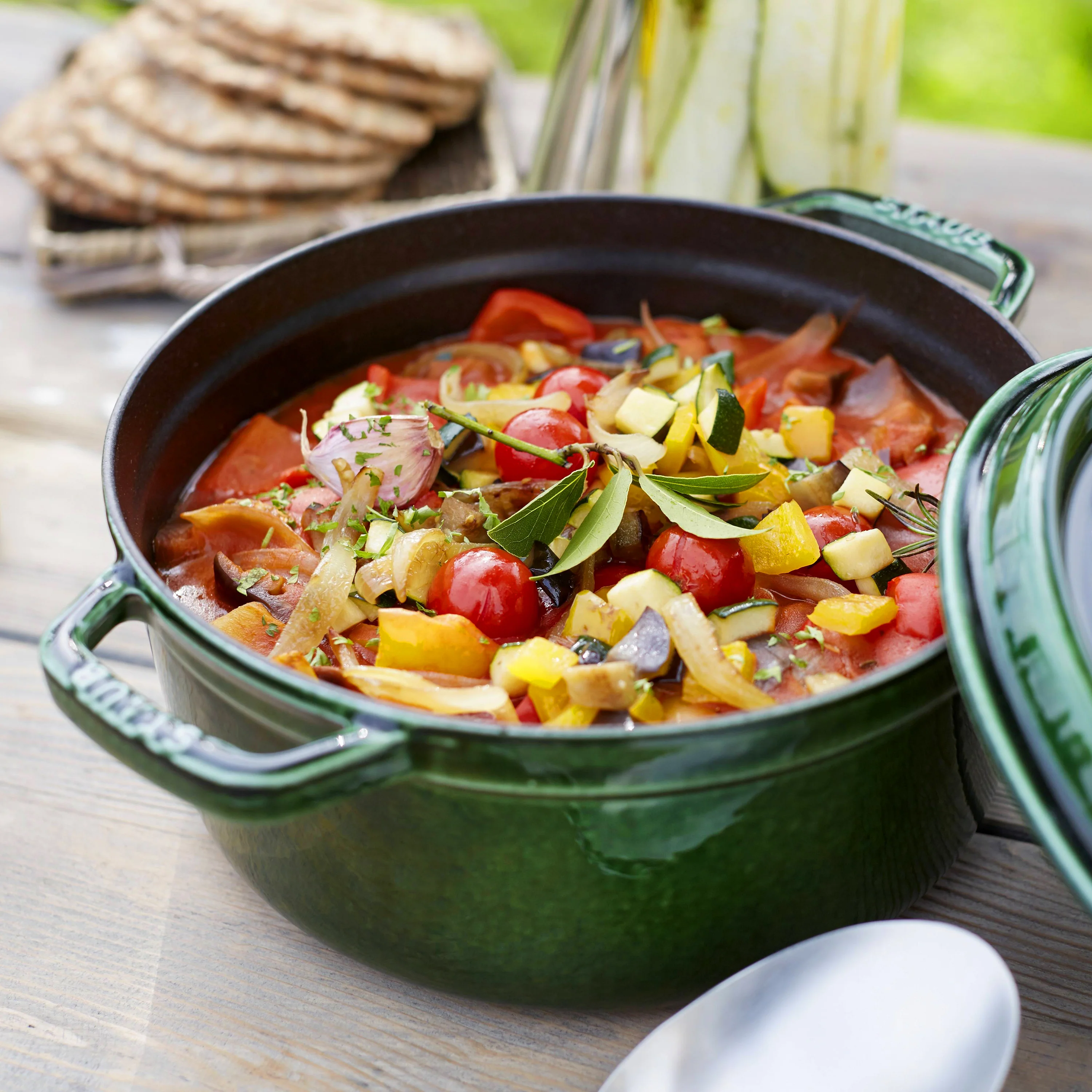 Staub 4-quart Basil Round Dutch Oven - Image 2
