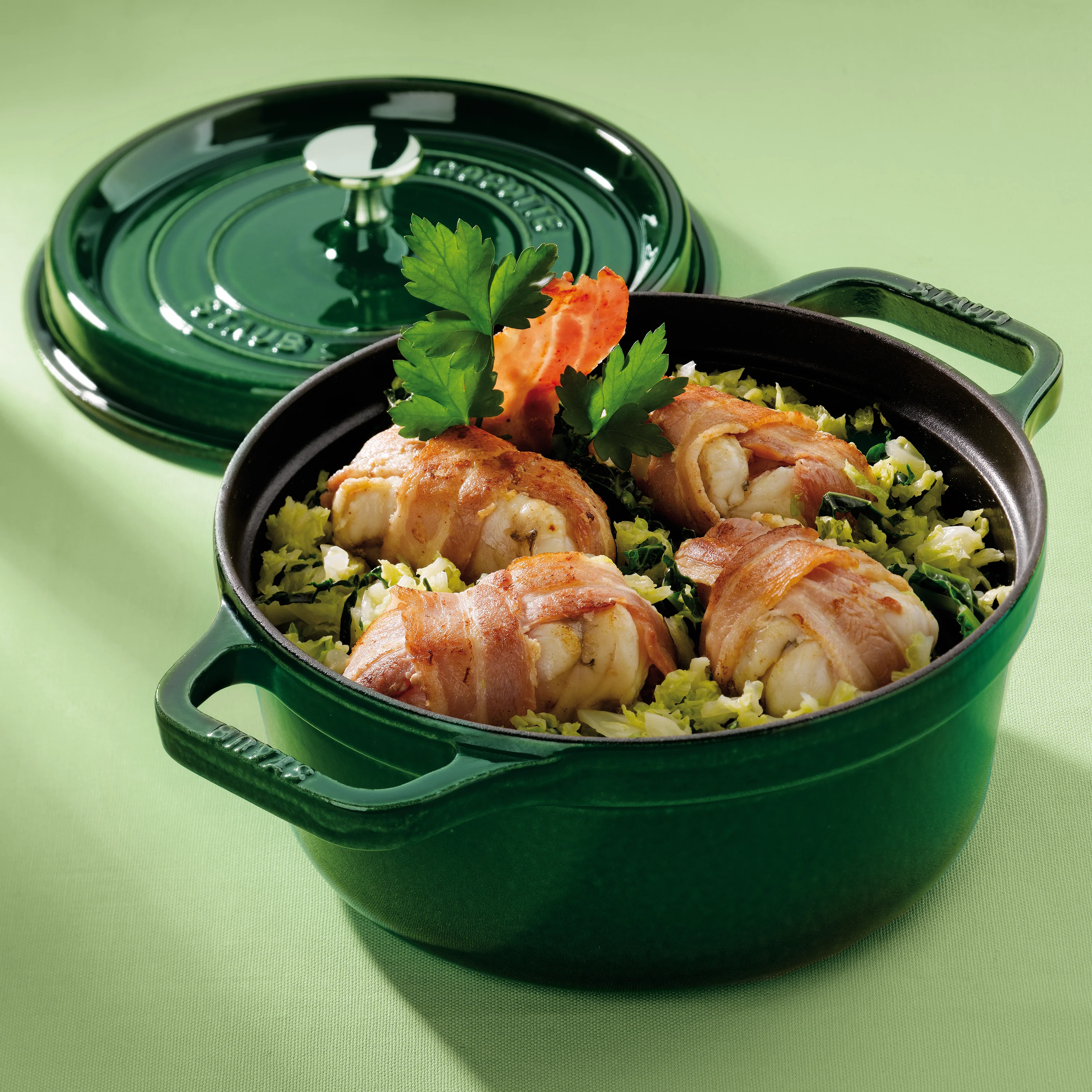 Staub 4-quart Basil Round Dutch Oven - Image 3