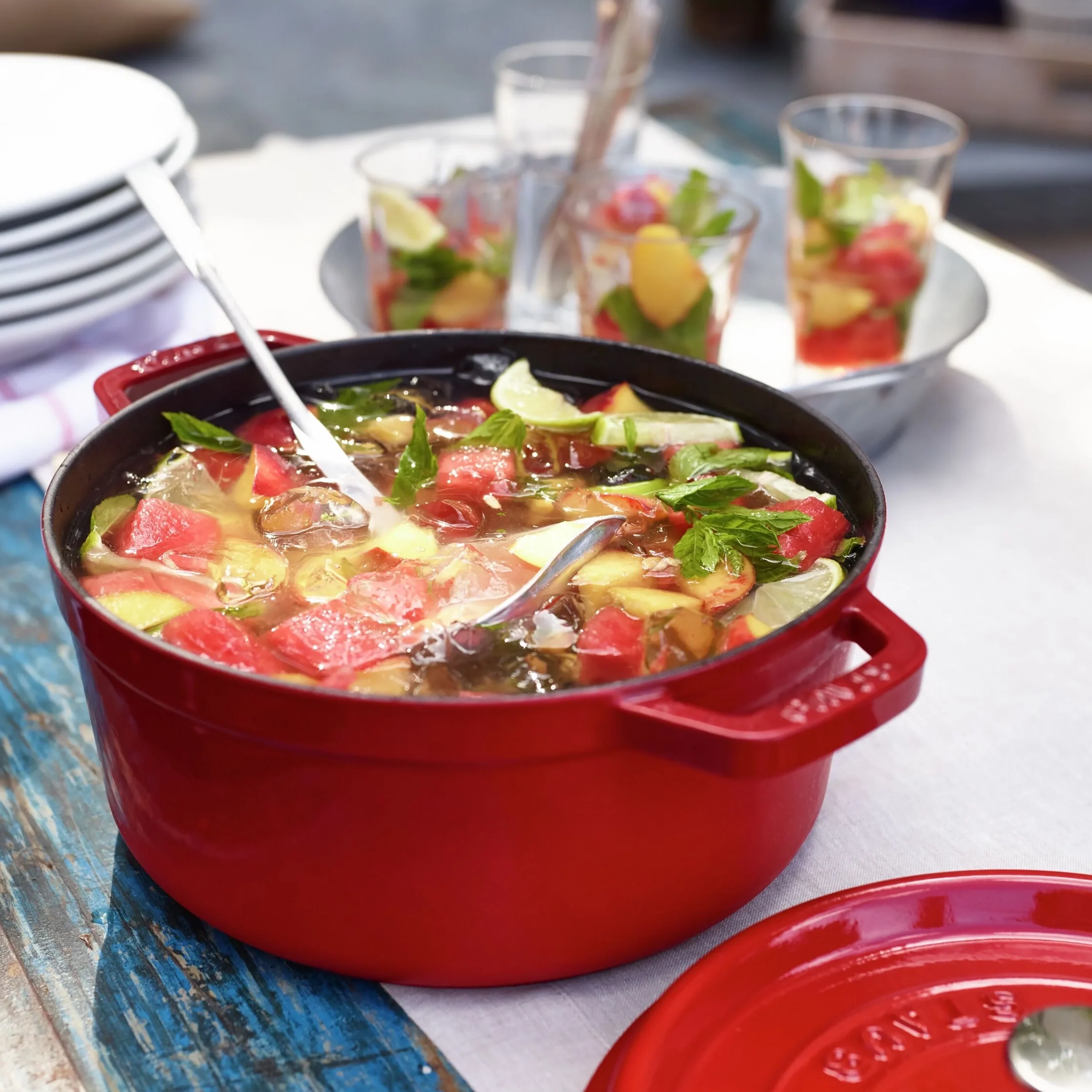 Staub 4-quart Cherry Red Round Dutch Oven - Image 5