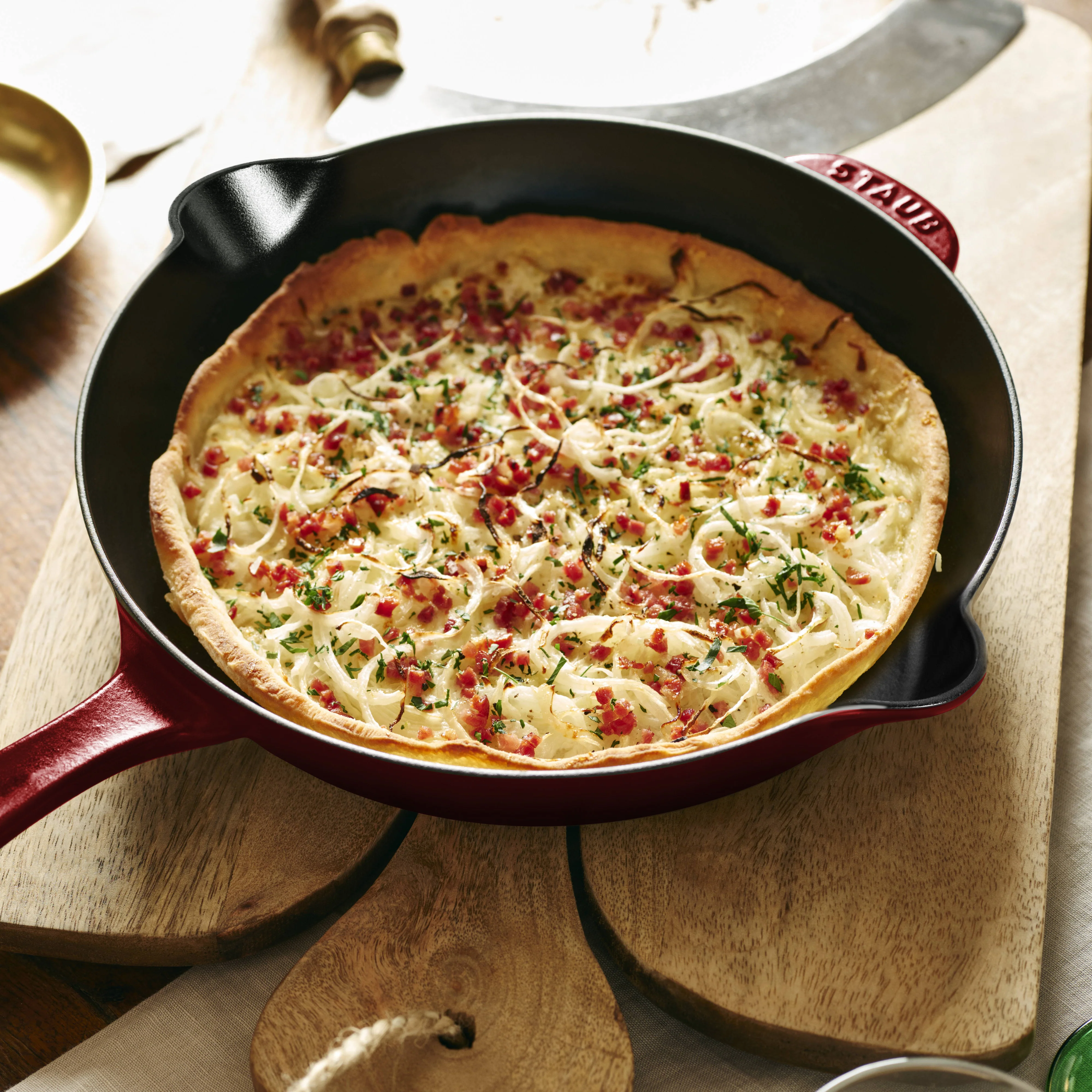 Staub 11" Grenadine Cast Iron Deep Traditional Skillet - Image 3