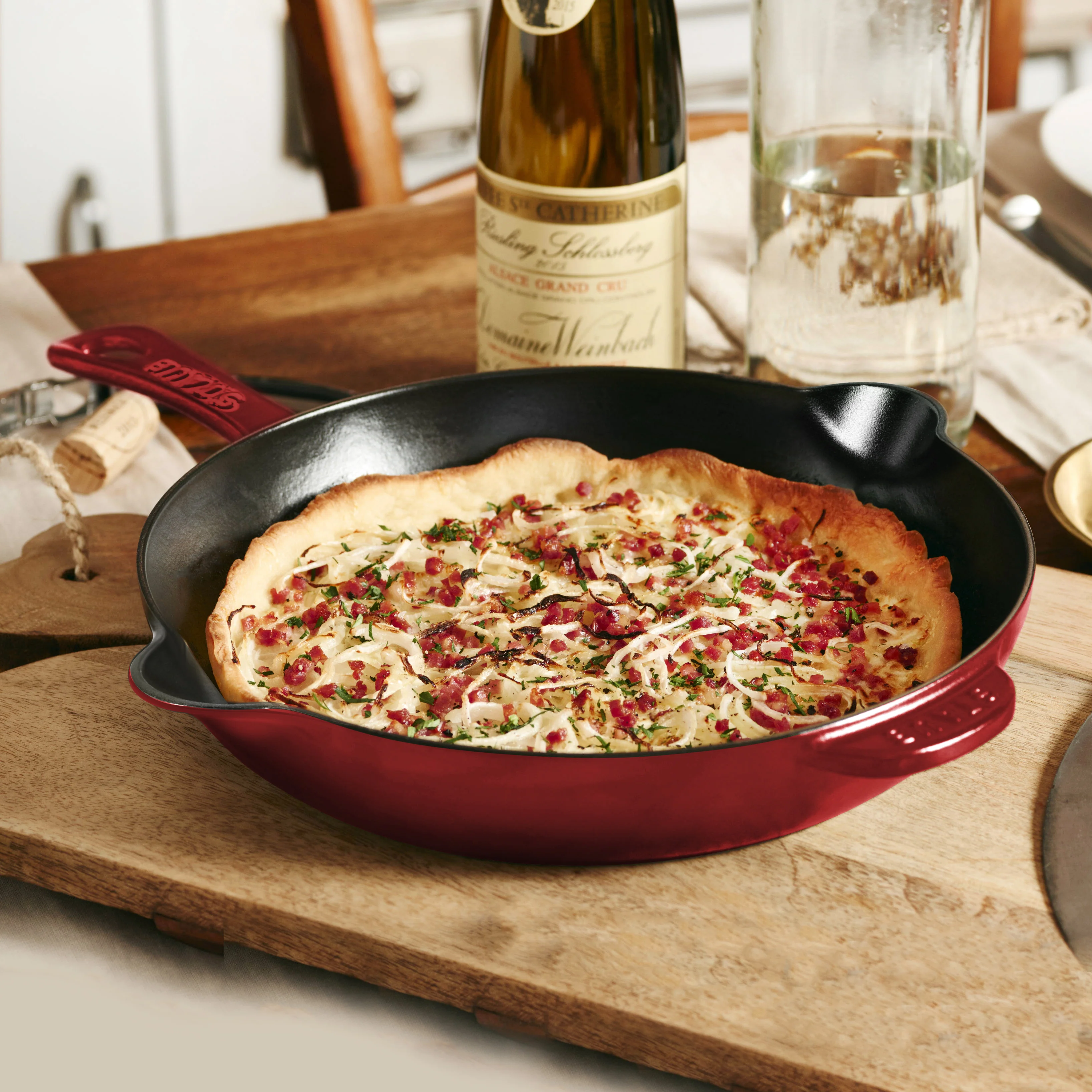 Staub 11" Grenadine Cast Iron Deep Traditional Skillet - Image 4